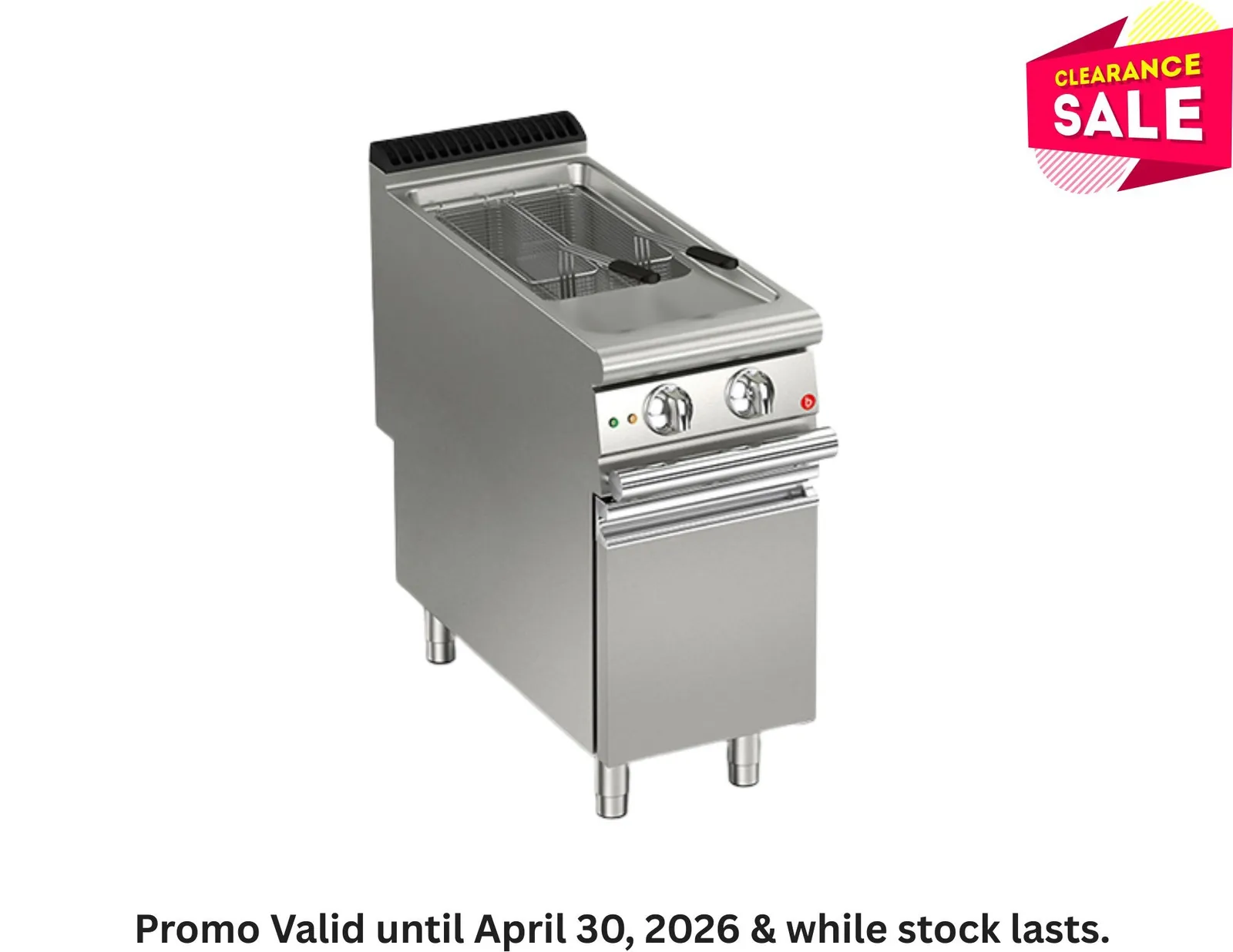 Baron Q90FRI/G423 - 23L Single Basin Gas Deep Fryer - Clearance (2)