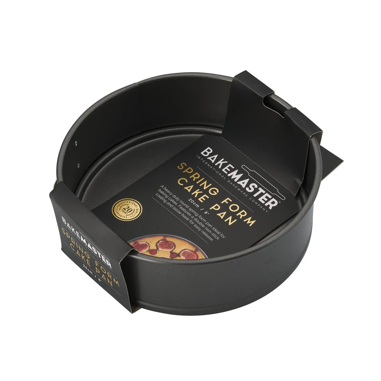 Bakemaster 40051 - Springform Rnd Cake Pan, 20Ø x 6cm - Non Stick
