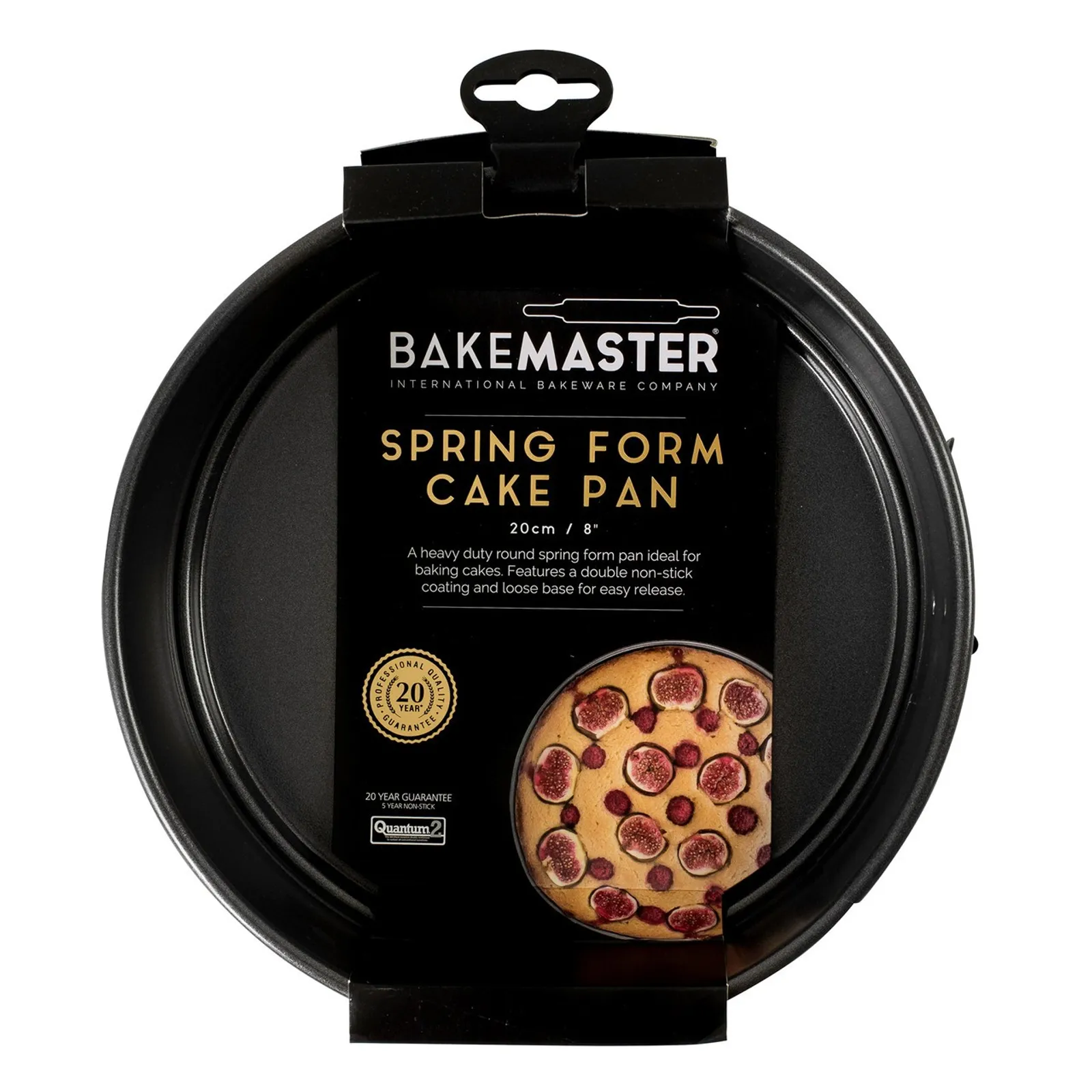 Bakemaster 40051 - Springform Rnd Cake Pan, 20Ø x 6cm - Non Stick
