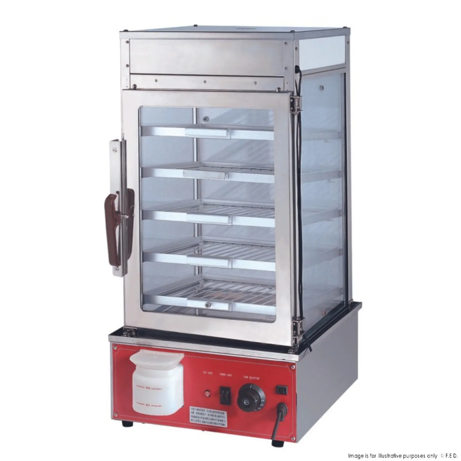 Benchstar MME-500H-S Heavy Duty Electric Steamer Display Cabinet 1.2kw