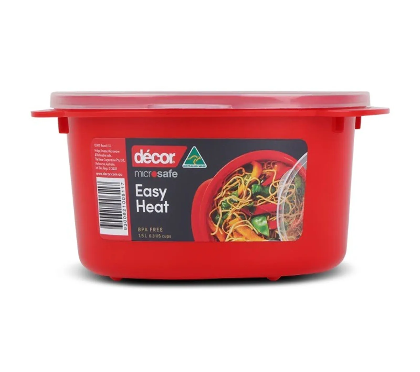 Decor Microsafe 123400 - Microwavable Container, Round, 1.5L