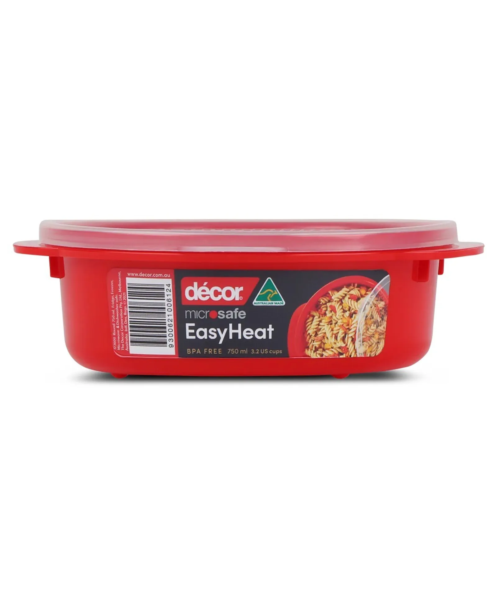 Decor Microsafe 123600 - Microwavable Container, Round, 750ML