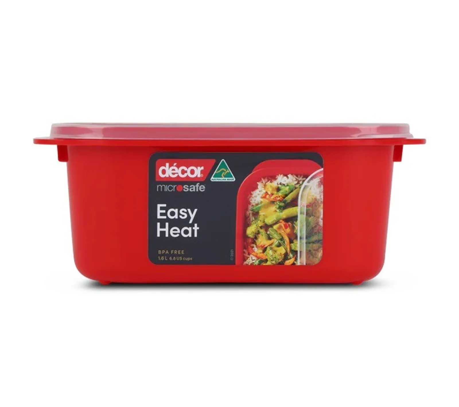 Decor Microsafe 124400 - Microwavable Container, Oblong, 1.6L