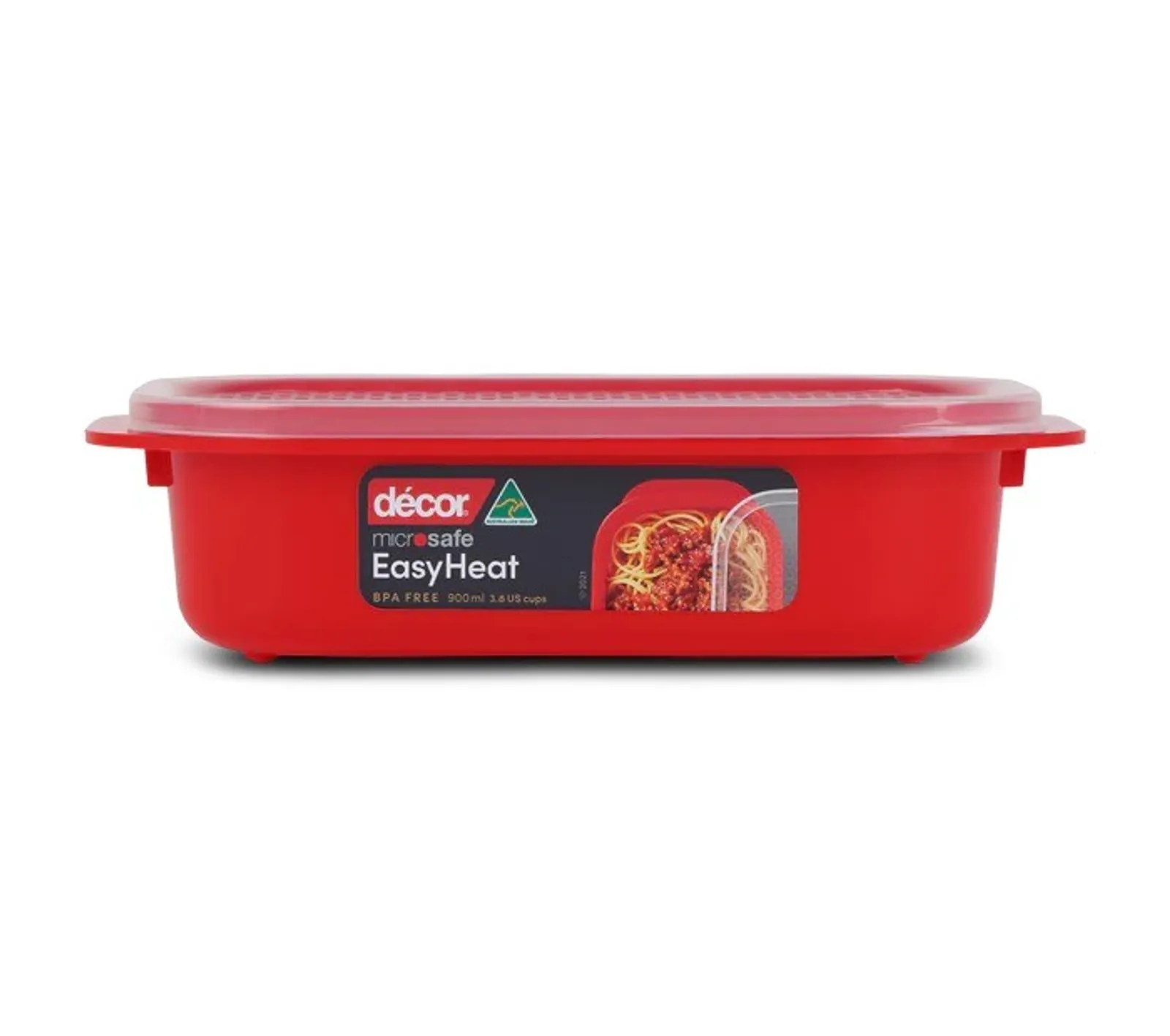 Decor Microsafe 124500 - Microwavable Container, Oblong, 900ML