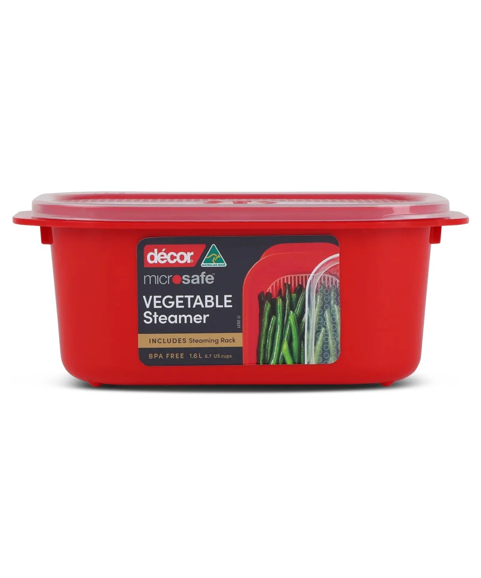 Decor Microsafe 127900 - Microwave Steamer, Oblong, 1.6L