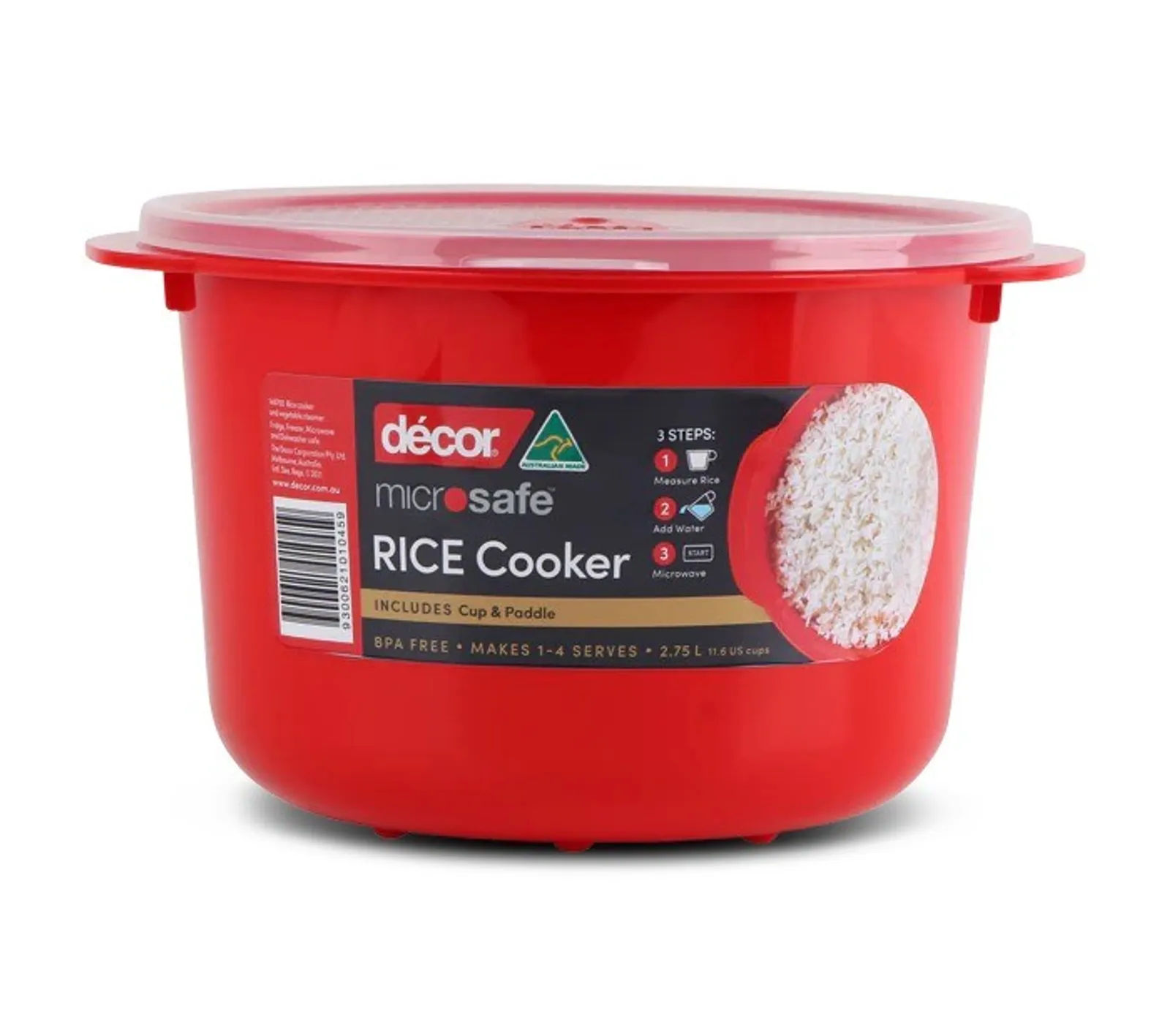 Decor Microsafe 148700 - Rice Cooker, 2.75L