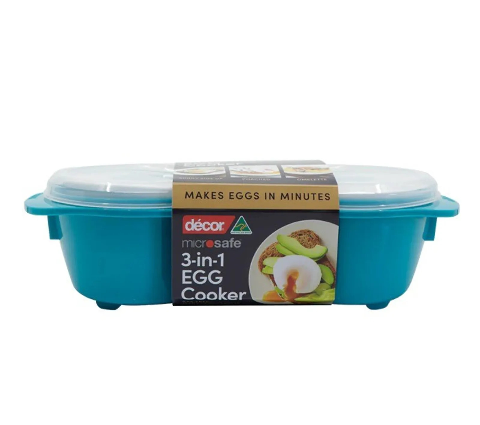 Decor Microsafe 266010 - 3 in 1 Egg Cooker, Teal