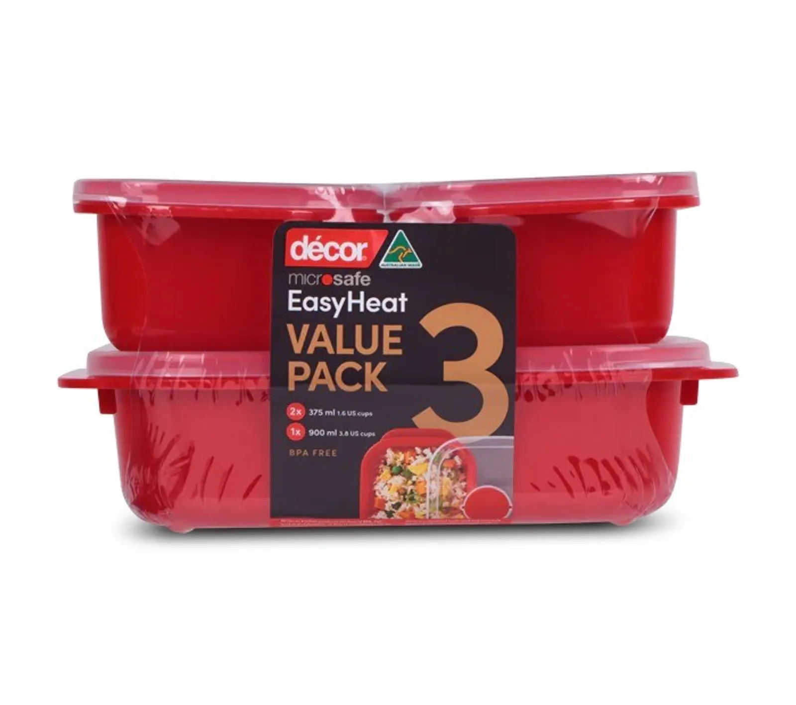 Decor Microsafe 252051 - Microwavable Container Value Pack