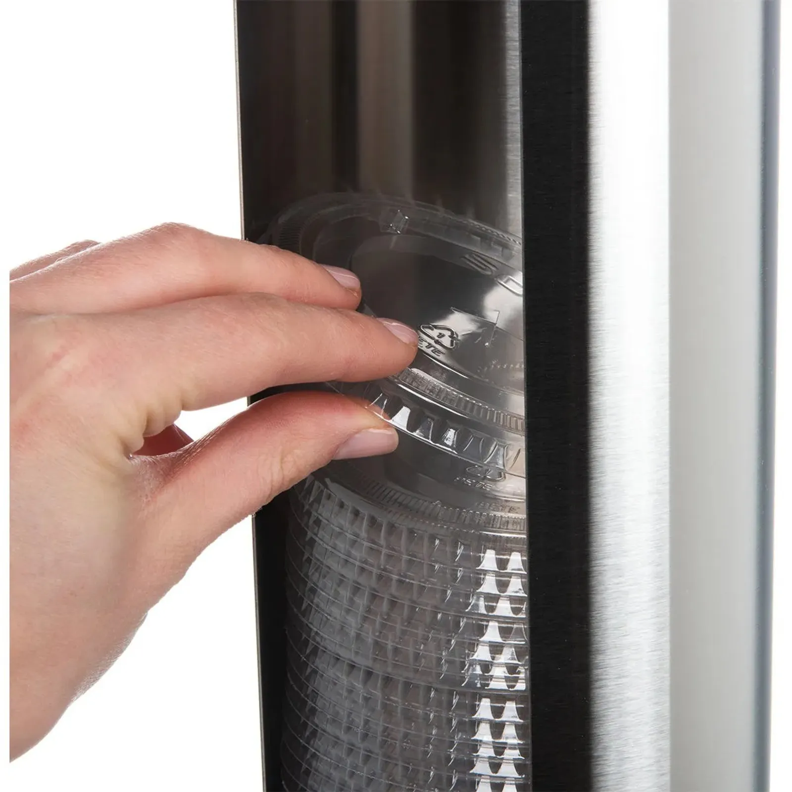 San Jamar L3400 - Lid Dispenser S/S Standwall Mount Lid Size 350-710ml