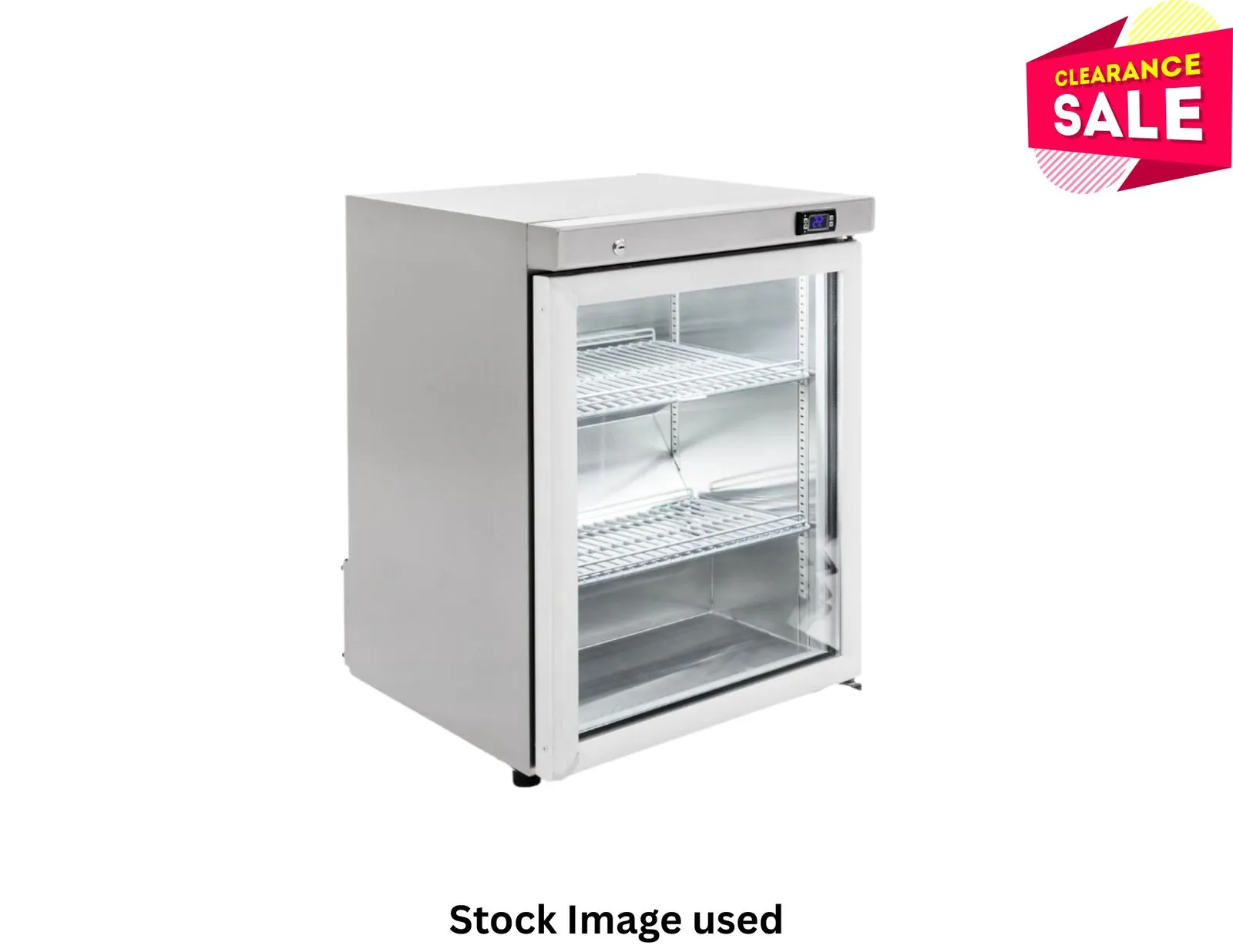 Williams HTM1GS Topaz - 1 Glass Door Undercounter Fridge, Stainless Steel - Aged Stock (2)