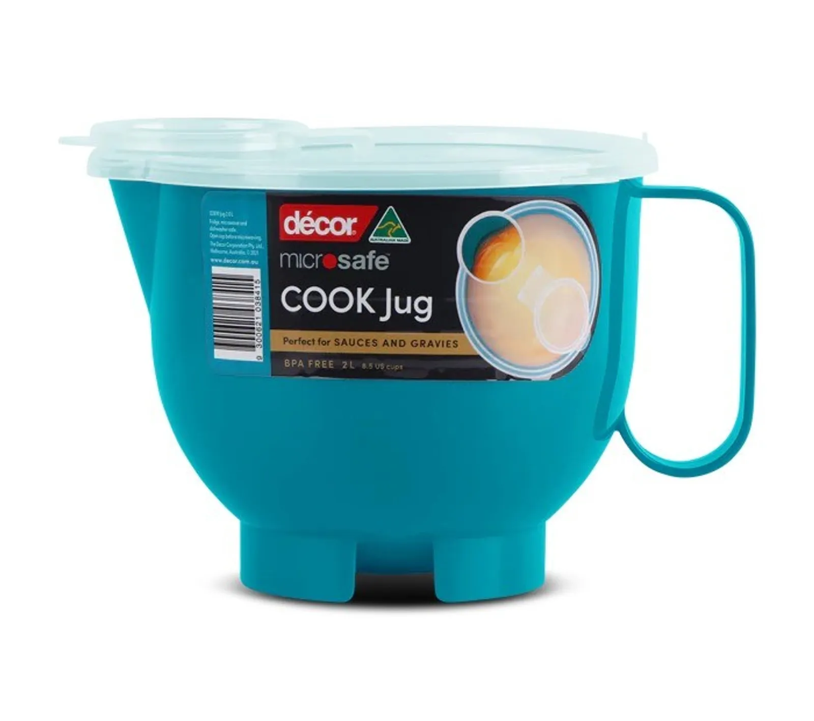 Decor Microsafe 122610 - Jug, Teal, 2.0L