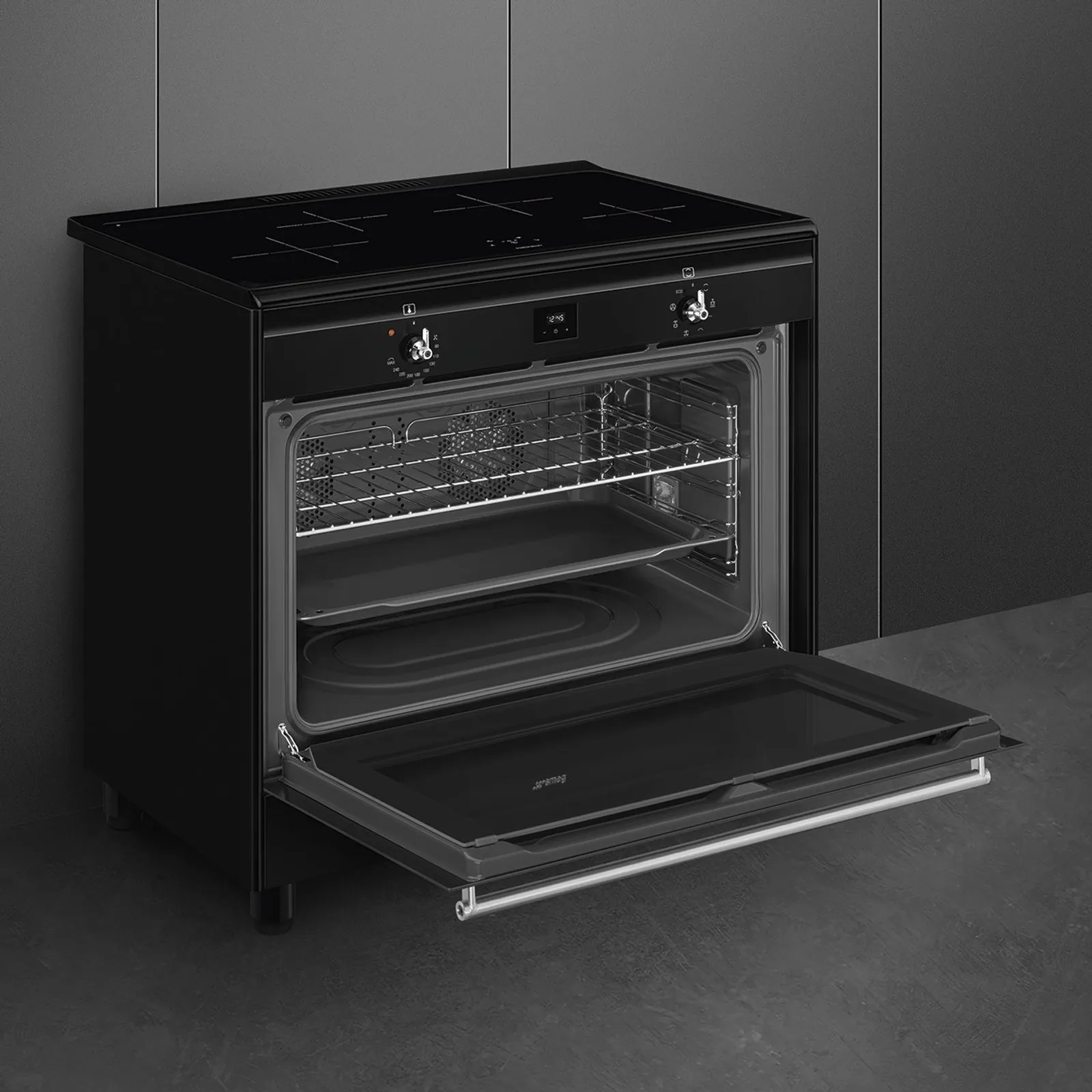 Smeg CX91IMBL - Cooker with Induction Freestanding Cooker