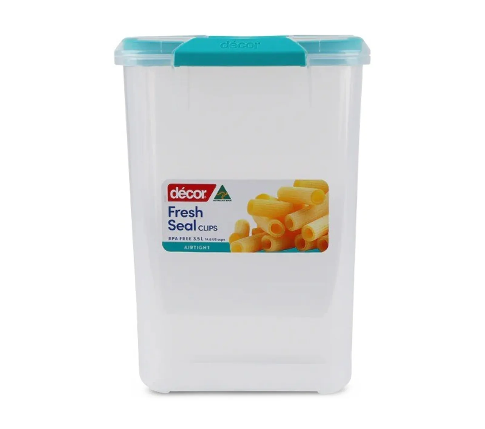 Decor Fresh Seal Clips 239810 - Food Containers, Tall, Oblong, 3.5L