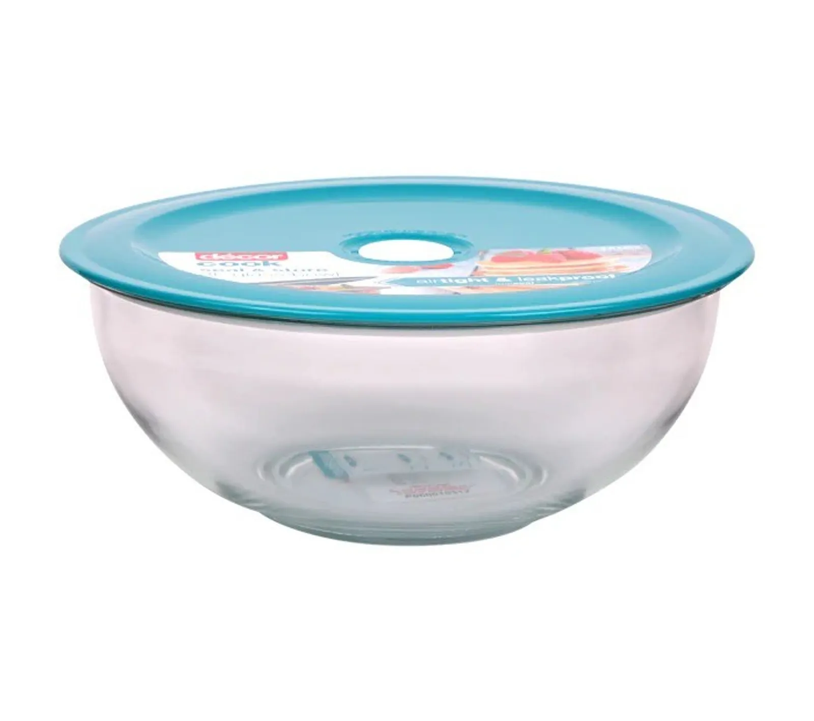 Decor Cook 227500 - Glass Seal & Store Bowl, 3L