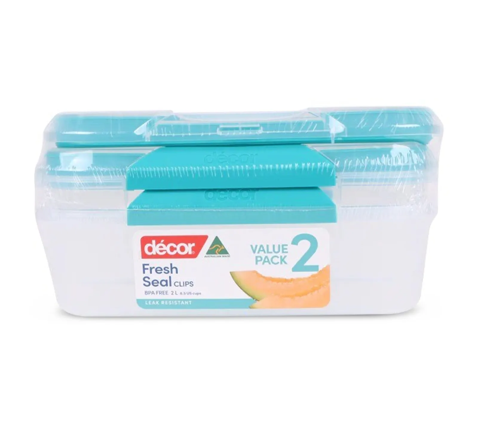 Decor Fresh Seal Clips 232151 - Food Containers, 2L, Set