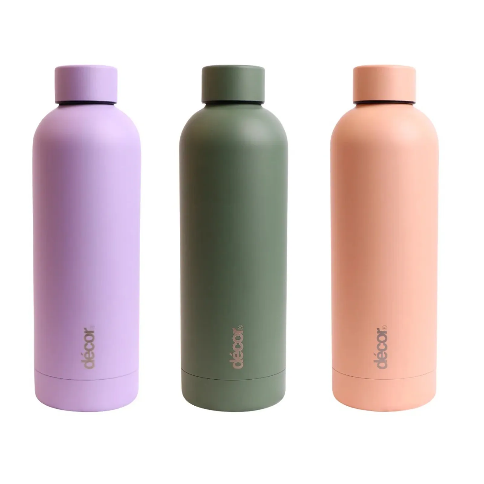 Decor 255900 - Screw Top Stainless Steel Bottle, 500ml