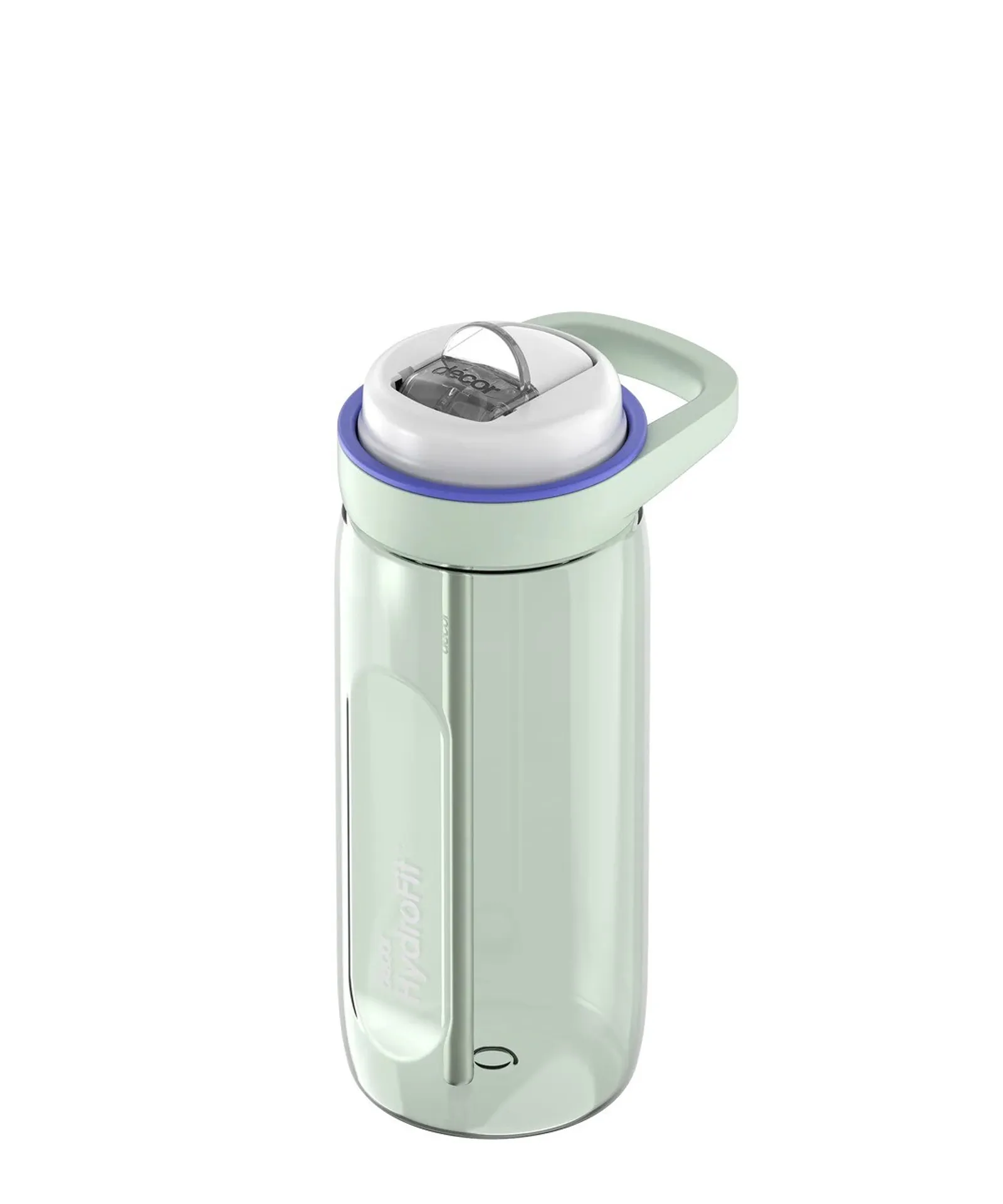 Decor 273000 - Soft-Sip Tritan Bottle with Rigid Handle and Stainless Steel Straw, 750ml