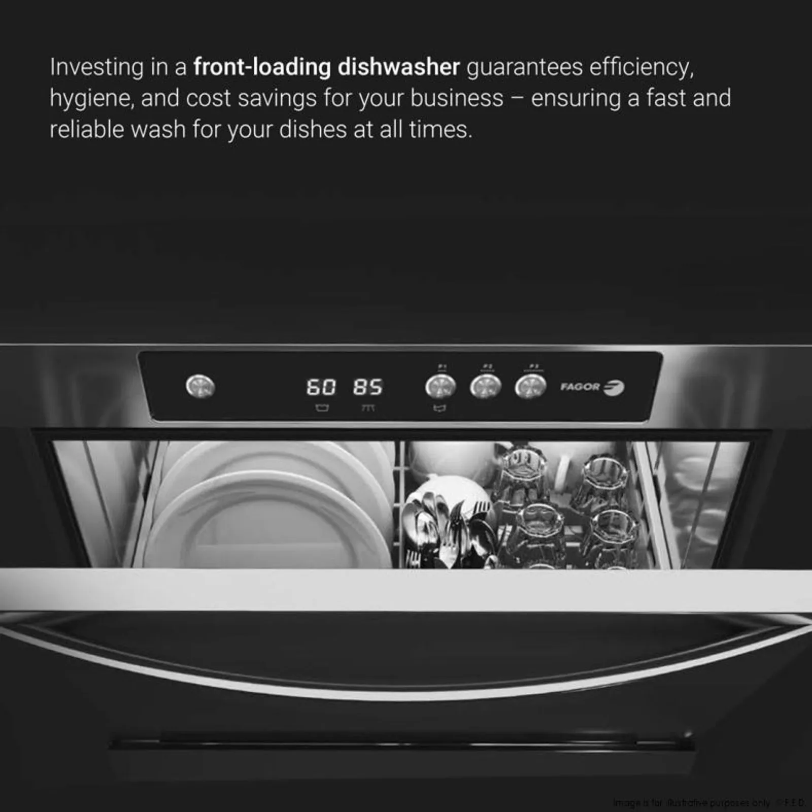 Fagor WUC-502TBD - iNova Concept Front Loading Dishwasher