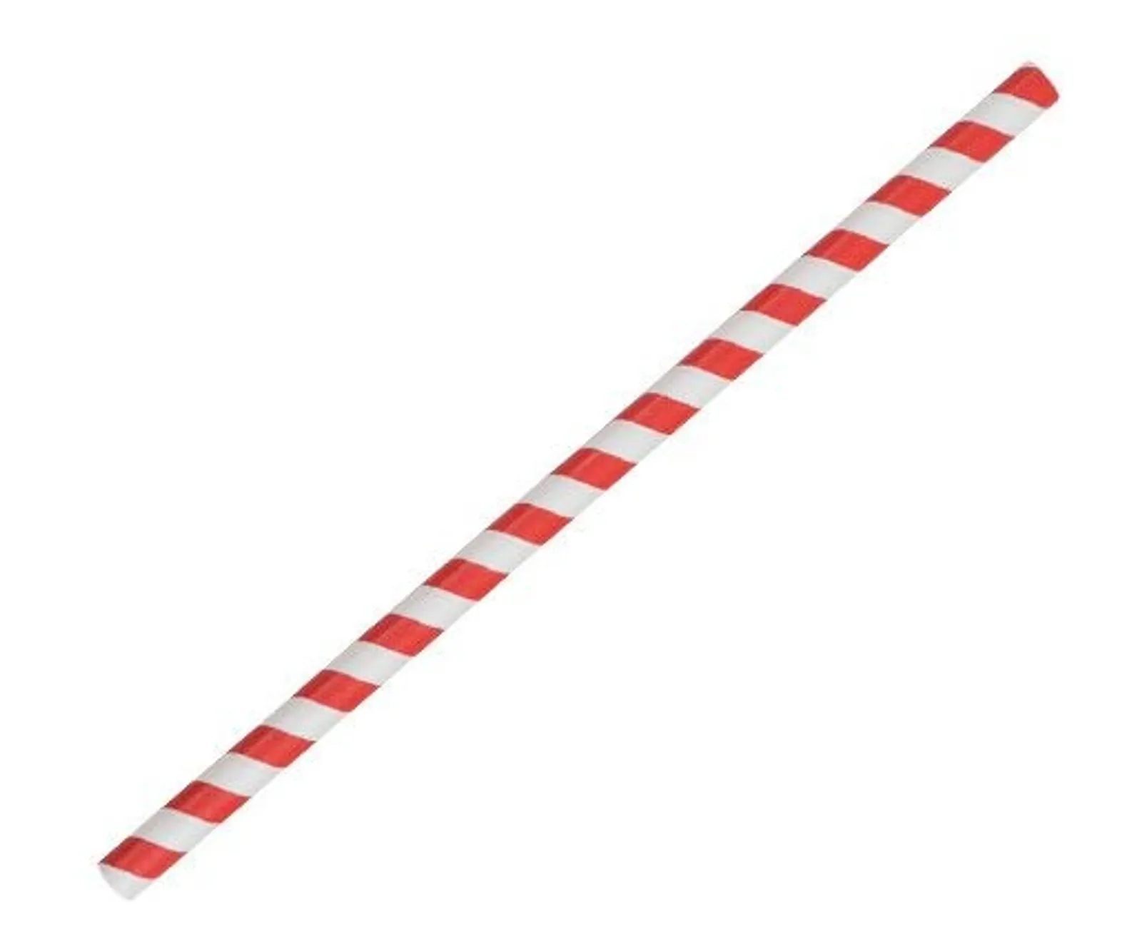 PAC Trading PSJRED - Paper Straw Jumbo Red Stripe 2500pc/ctn
