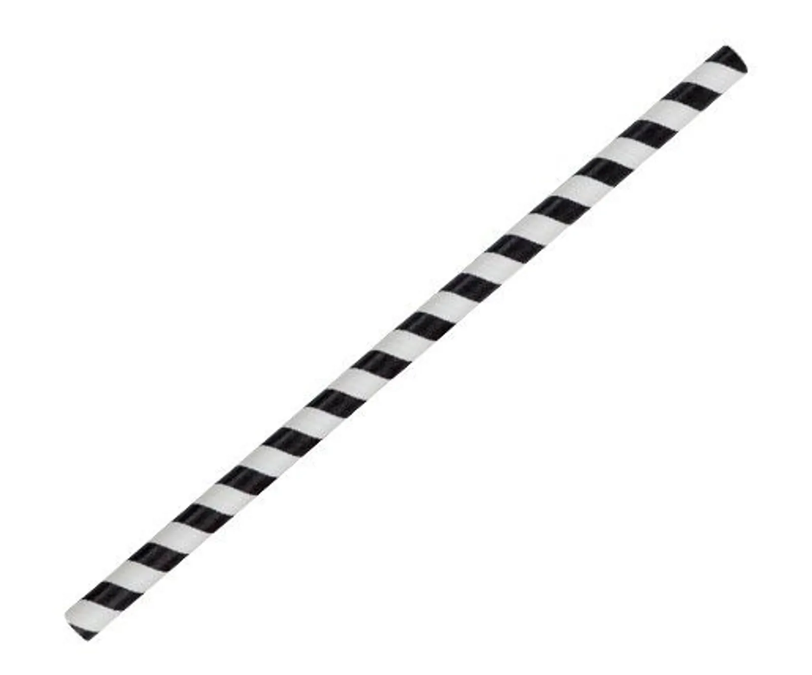 PAC Trading PSJBLACK - Paper Straw Jumbo Black Stripe 2500pc/ctn