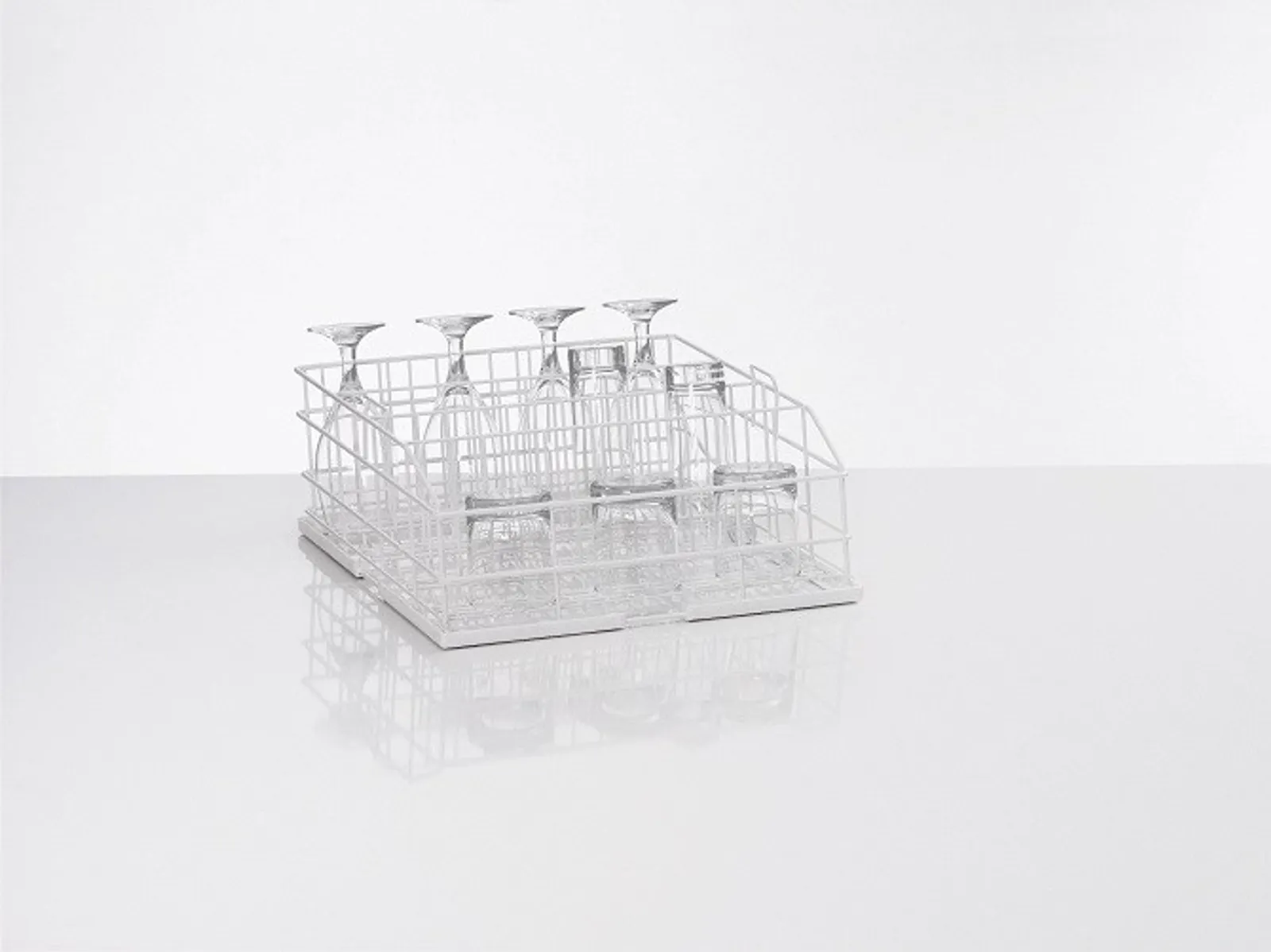 Winterhalter 5501178 400x400 Square Glass Washing Basket 4 Row Wire Rack
