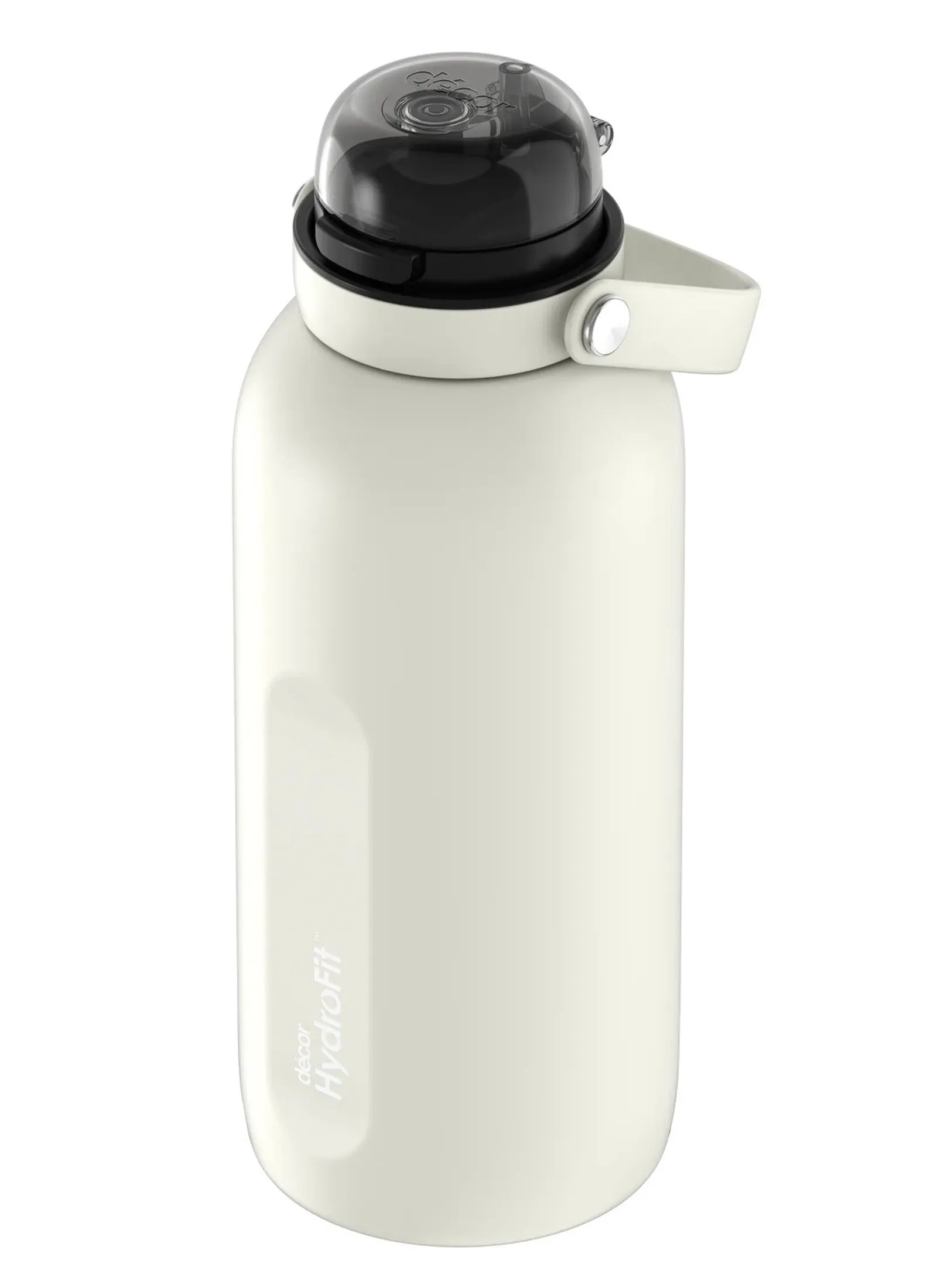Decor HydroFit 273300 - Insulated Stainless Steel Bottle with Deluxe Straw and Flexi Handle, 1.5L