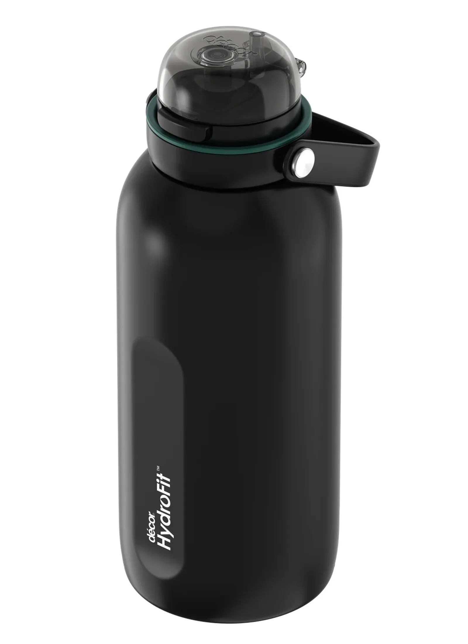 Decor HydroFit 273300 - Insulated Stainless Steel Bottle with Deluxe Straw and Flexi Handle, 1.5L