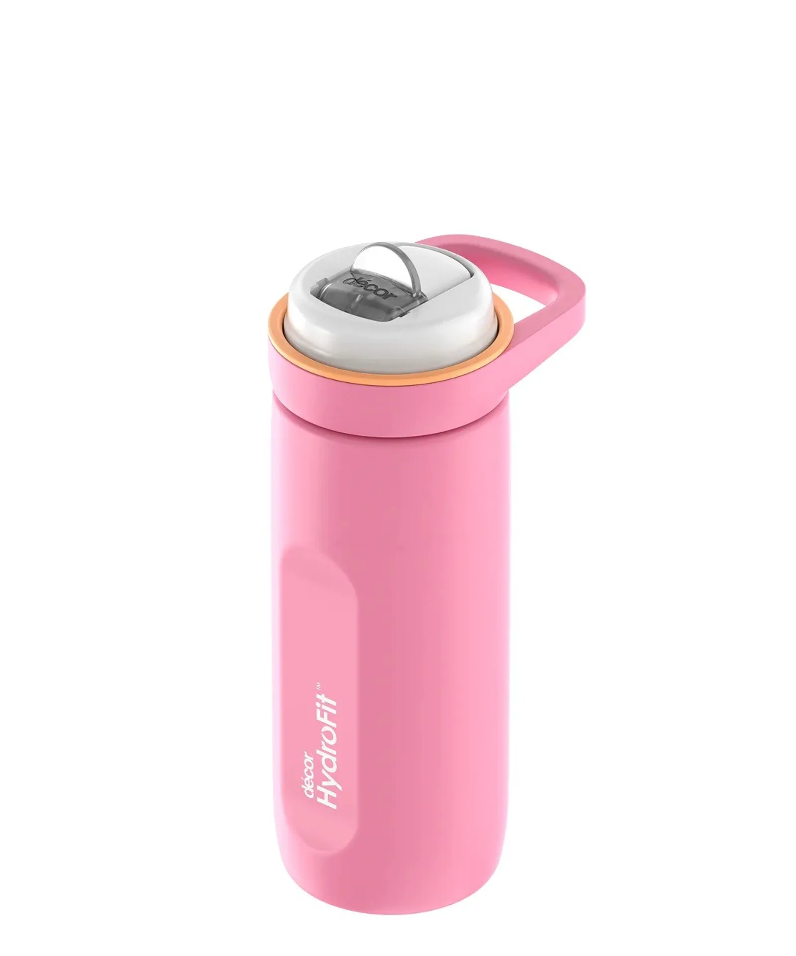 Decor HydroFit 273500 - Soft Sip Insulated Stainless Steel Bottle with Rigid Handle, 500mL