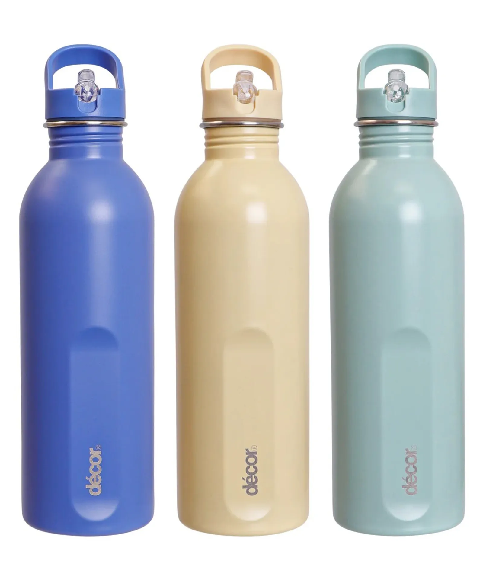 Decor Snap n Seal 216300 - Straw Cap Stainless Steel Bottle, 1L