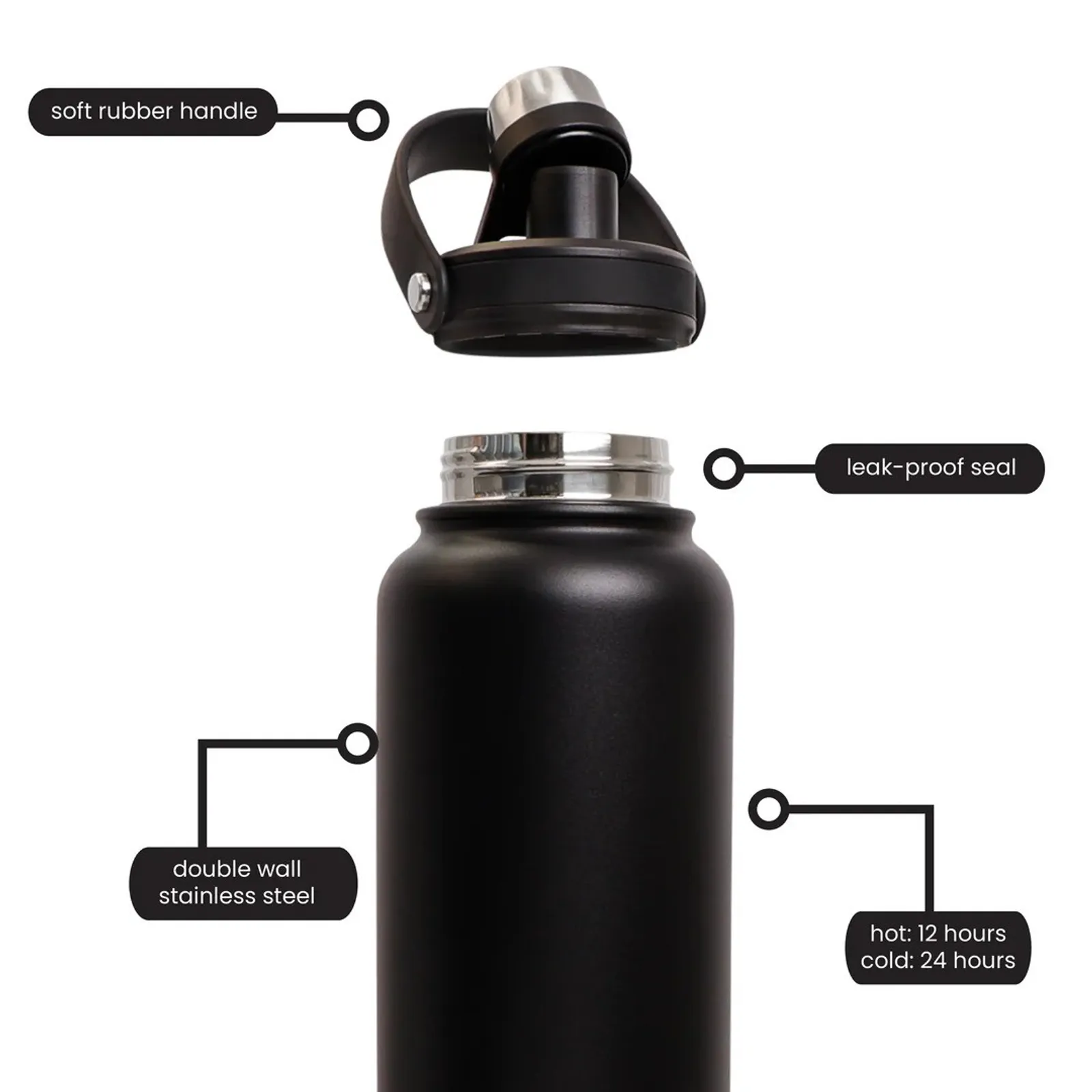 Decor 254900 - Junior Sip Stainless Steel Bottle, 500ml