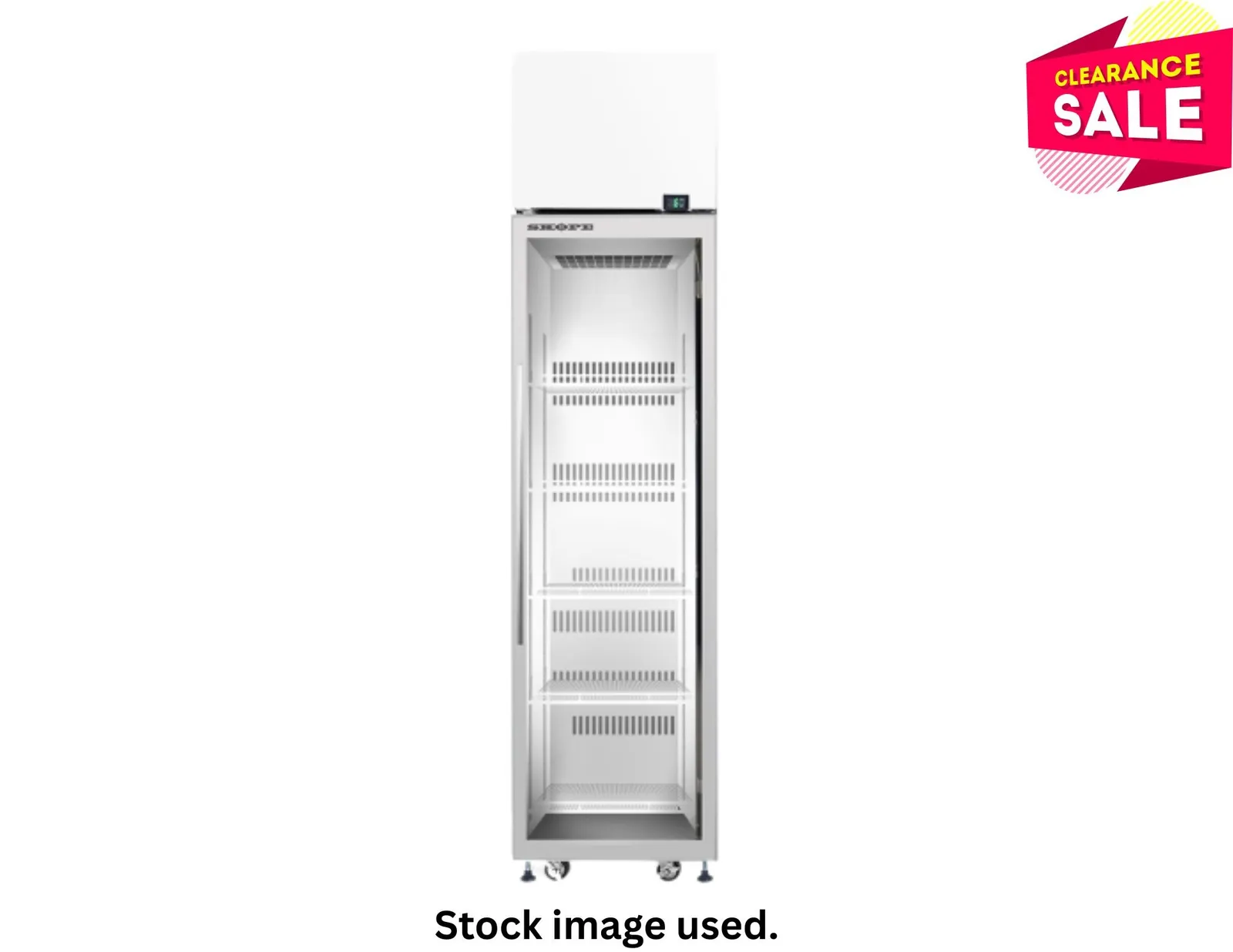 SKOPE SKT500-XW-C - 1 Glass Door Display or Storage Fridge - Aged Stock