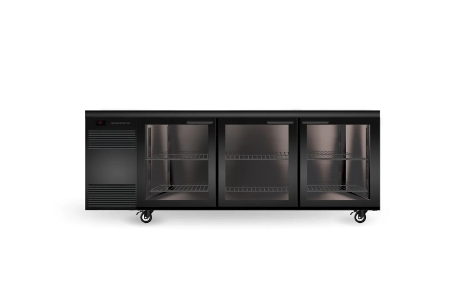 SKOPE CL.3.GSW BackBar 3 Glass Swing Door CounterLine Fridge - Aged Stock