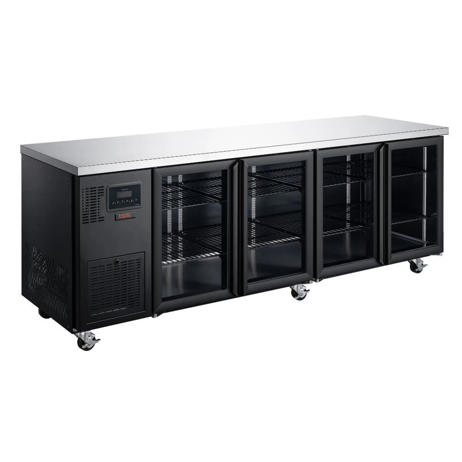 Williams HTU4GBHC Topaz - 4 Glass Door Undercounter Fridge