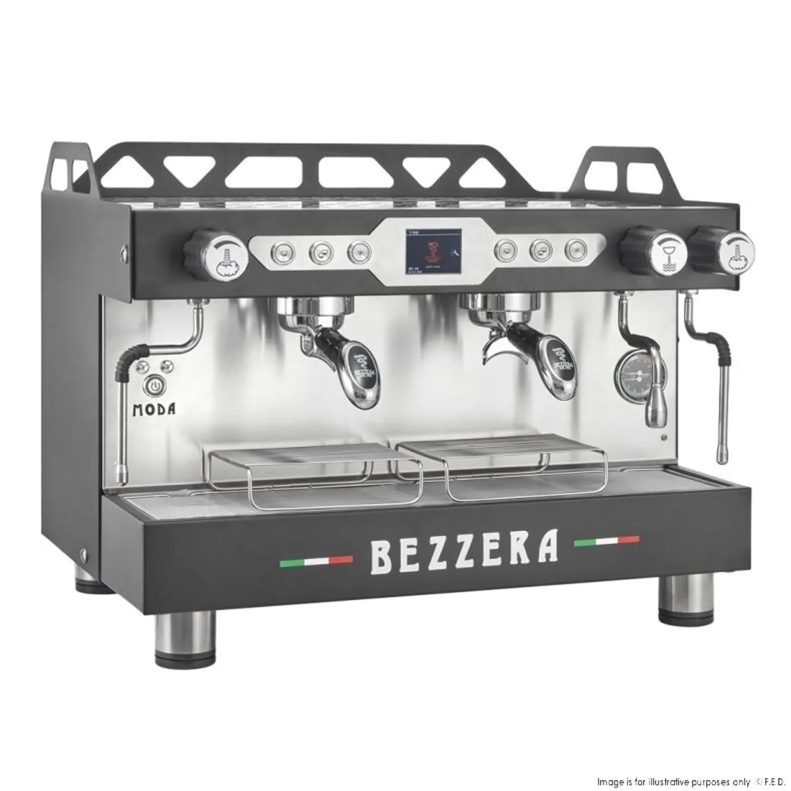 Bezzera BZMODAPID2B - 2 Group Moda DE PID Espresso Machine