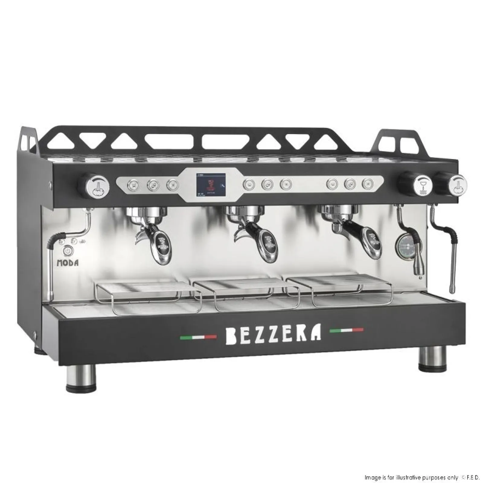 Bezzera BZMODAPID3B - 3 Group Moda DE PID Espresso Machine