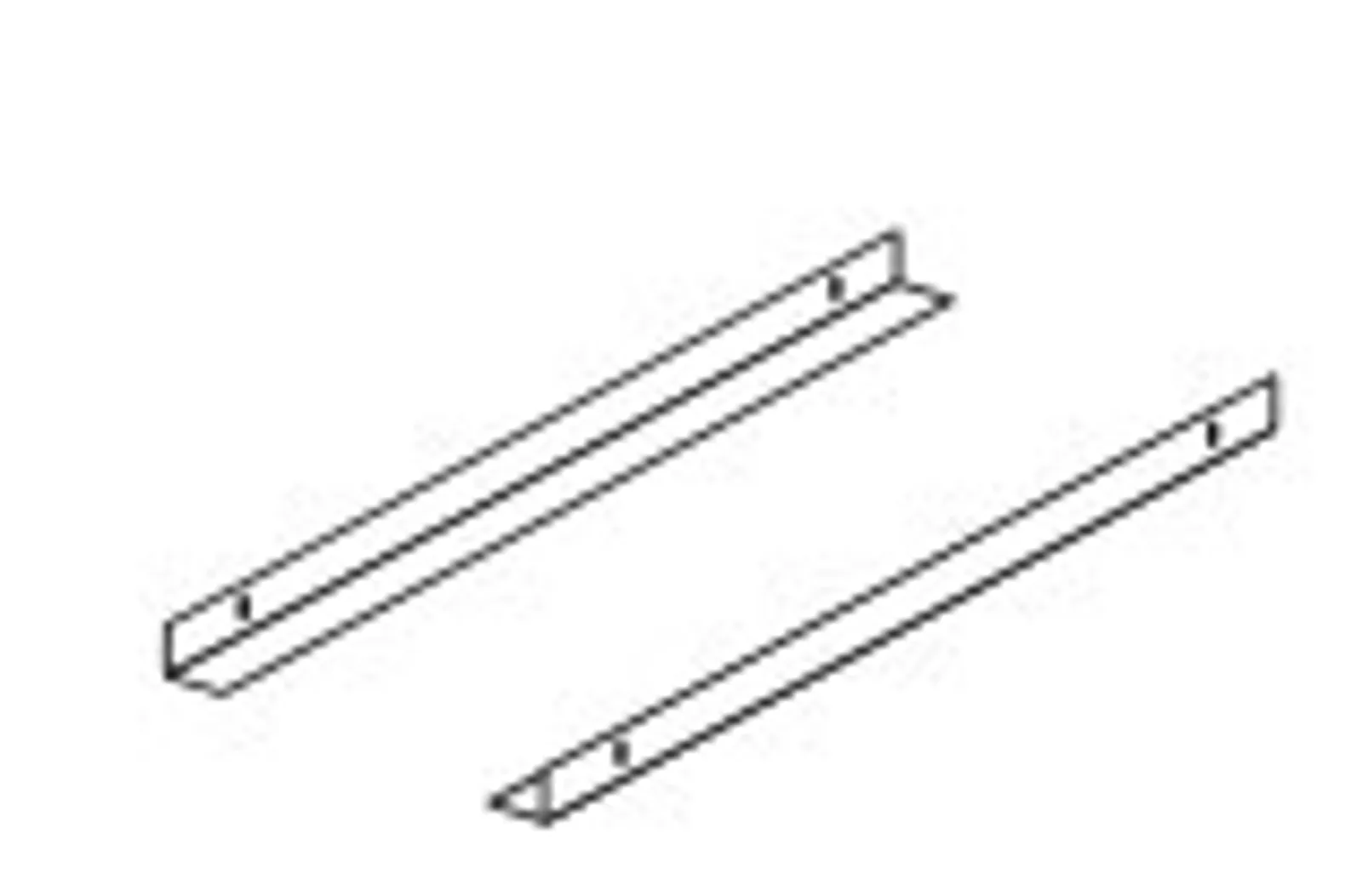Dalmec AKITGPA70 - Pair of L-Profile Tray Holders