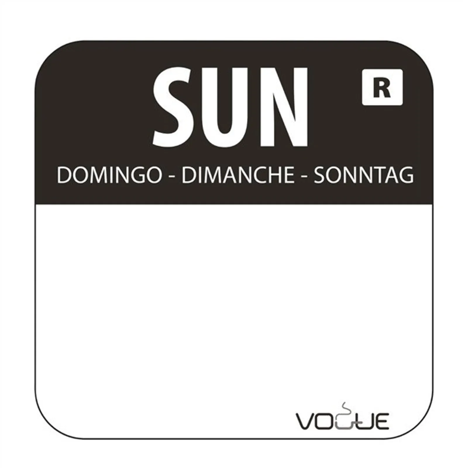 Vogue S154 - Days Of The Week Labels & Dispenser