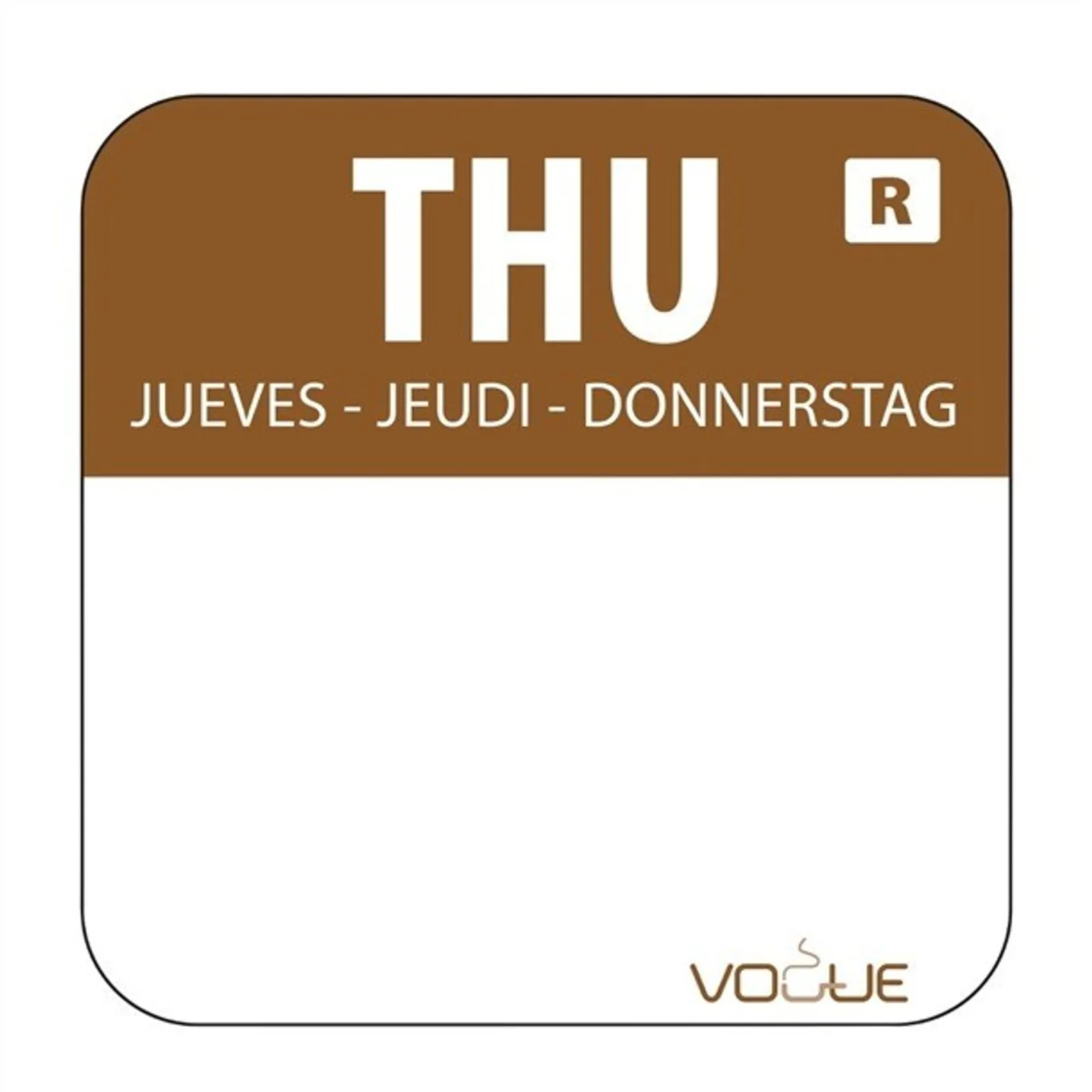 Vogue S154 - Days Of The Week Labels & Dispenser