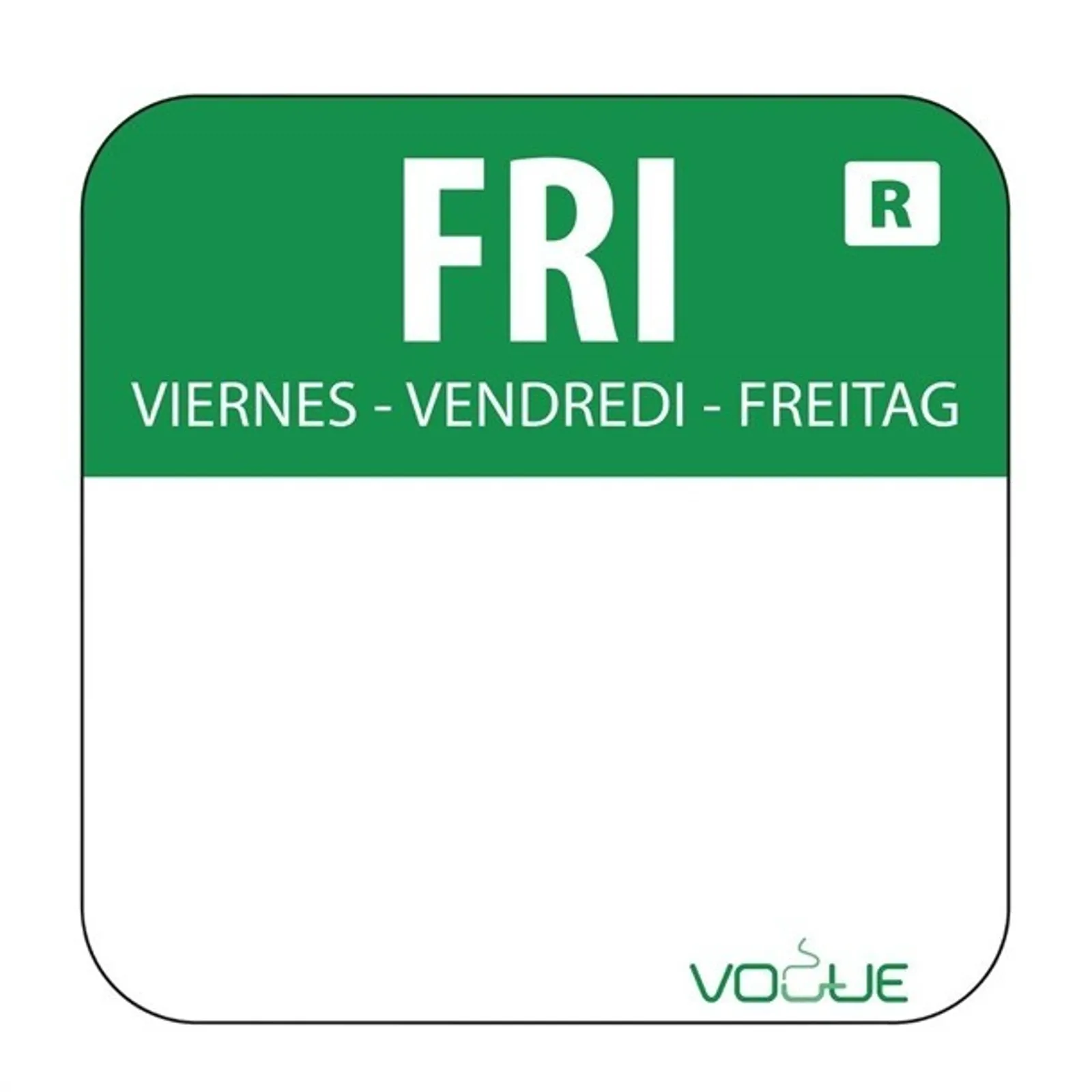 Vogue S154 - Days Of The Week Labels & Dispenser