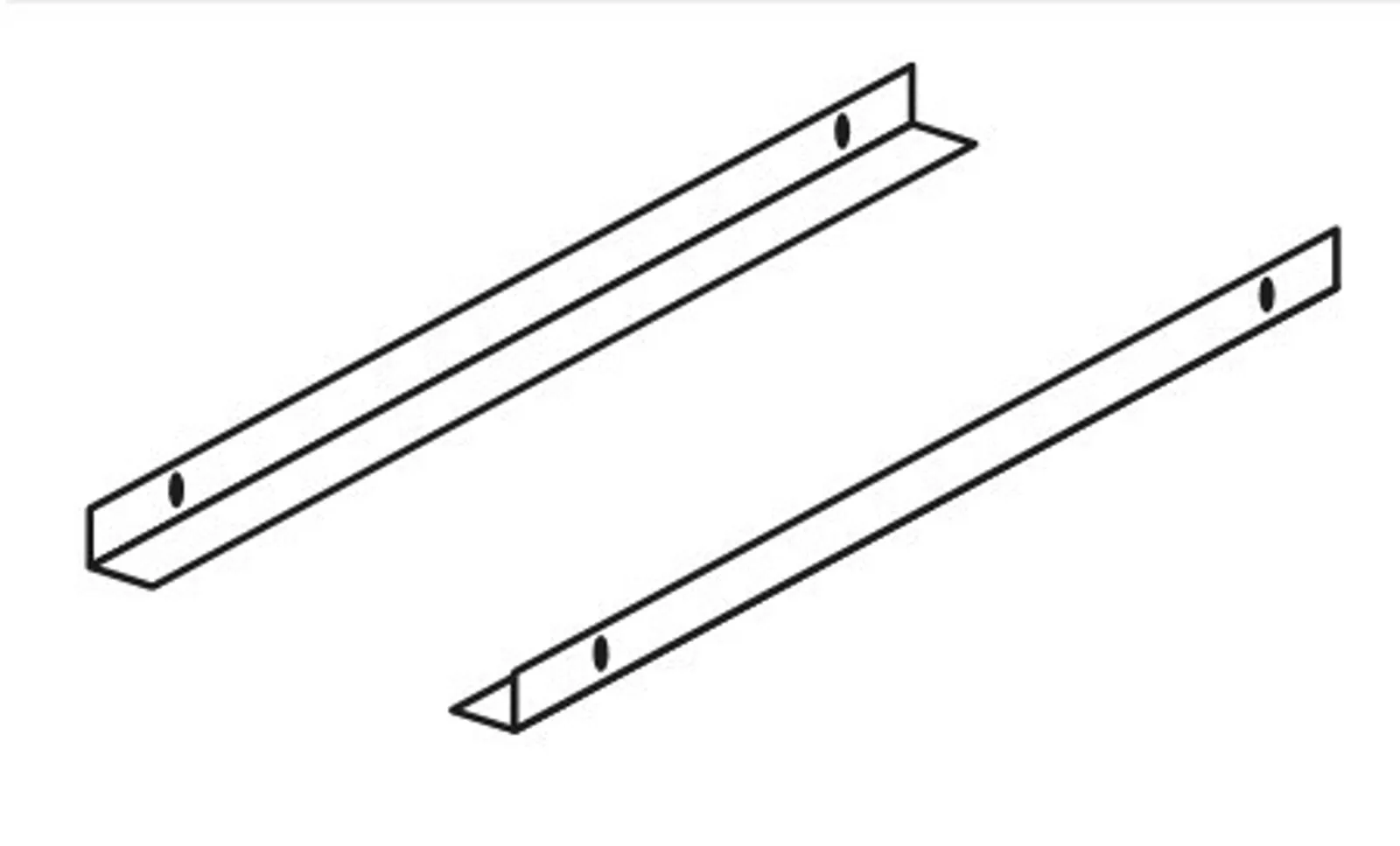Dalmec AKITGLA90 - Pair of L-Profile Tray Holders