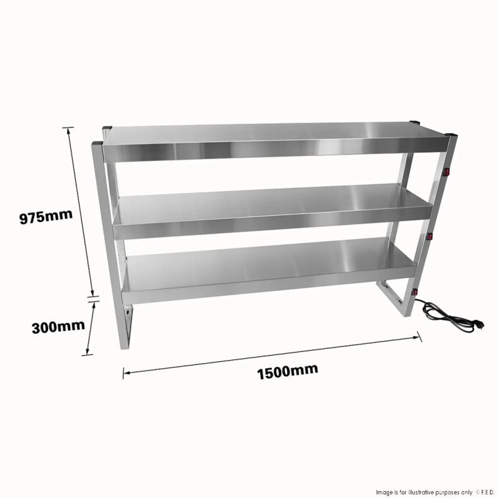 Benchstar FW12L-153 - Commercial Food Warmer with 12 Lamps