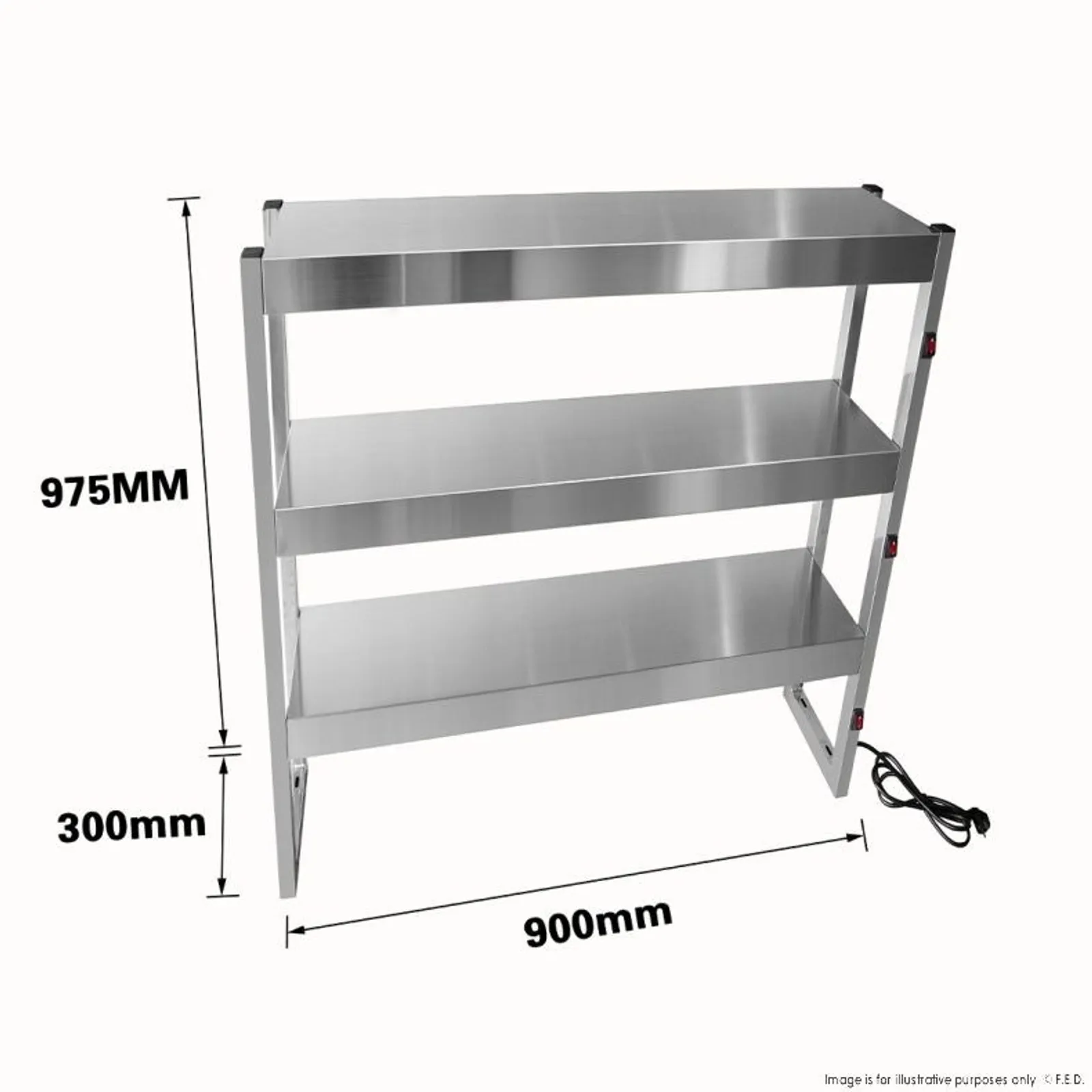 Benchstar FW6L-093 - Commercial Food Warmer with 6 Lamps