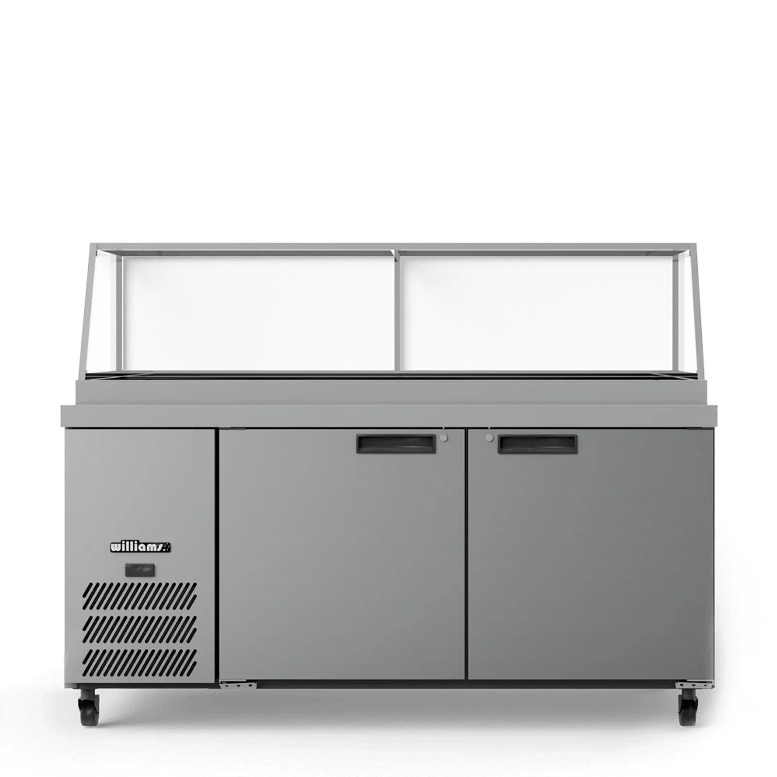 Williams HSP5UBA-000-N - Banksia 2 Door White Colorbond Prep Counter Refrigerator w/ Flat Blown Air Well - w/o Canopy