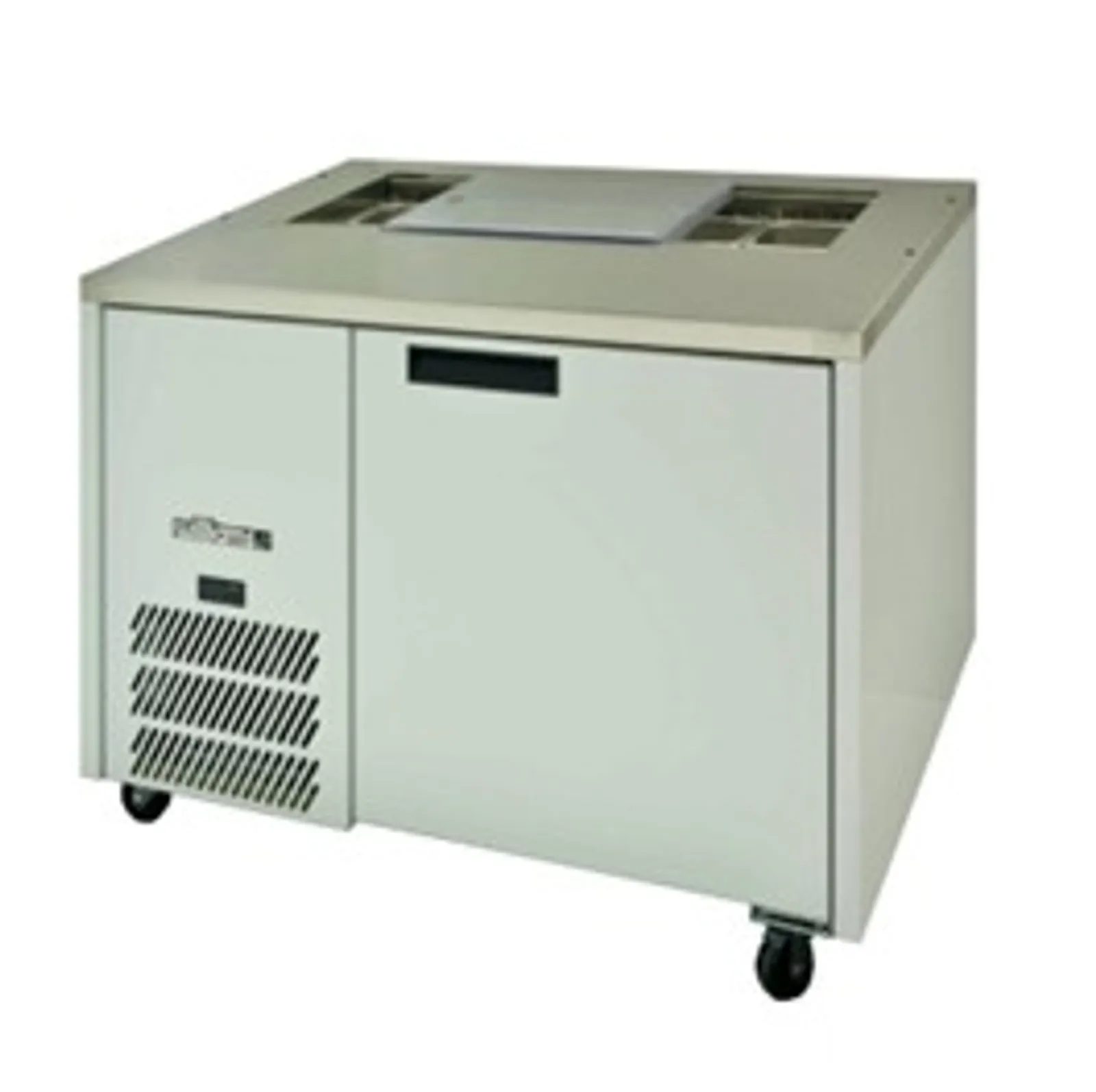 Williams HJ1SCBASS-000-N - Jade Sandwich 1 Door Stainless Steel Prep Counter Refrigerator w/ Blown Air Well w/o Canopy