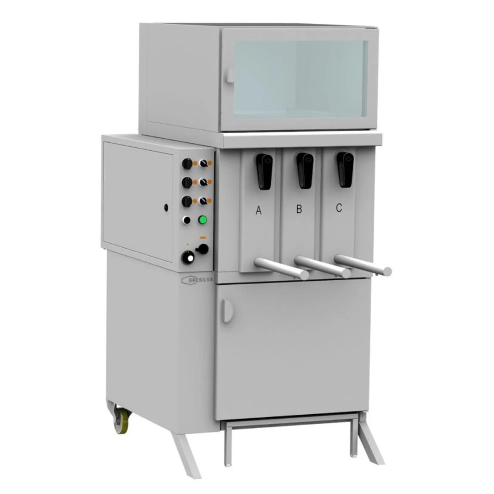 Gresilva GRE.V3.A10 - GV3 Electric 3 compartment Vertical Grilling Station 179kg