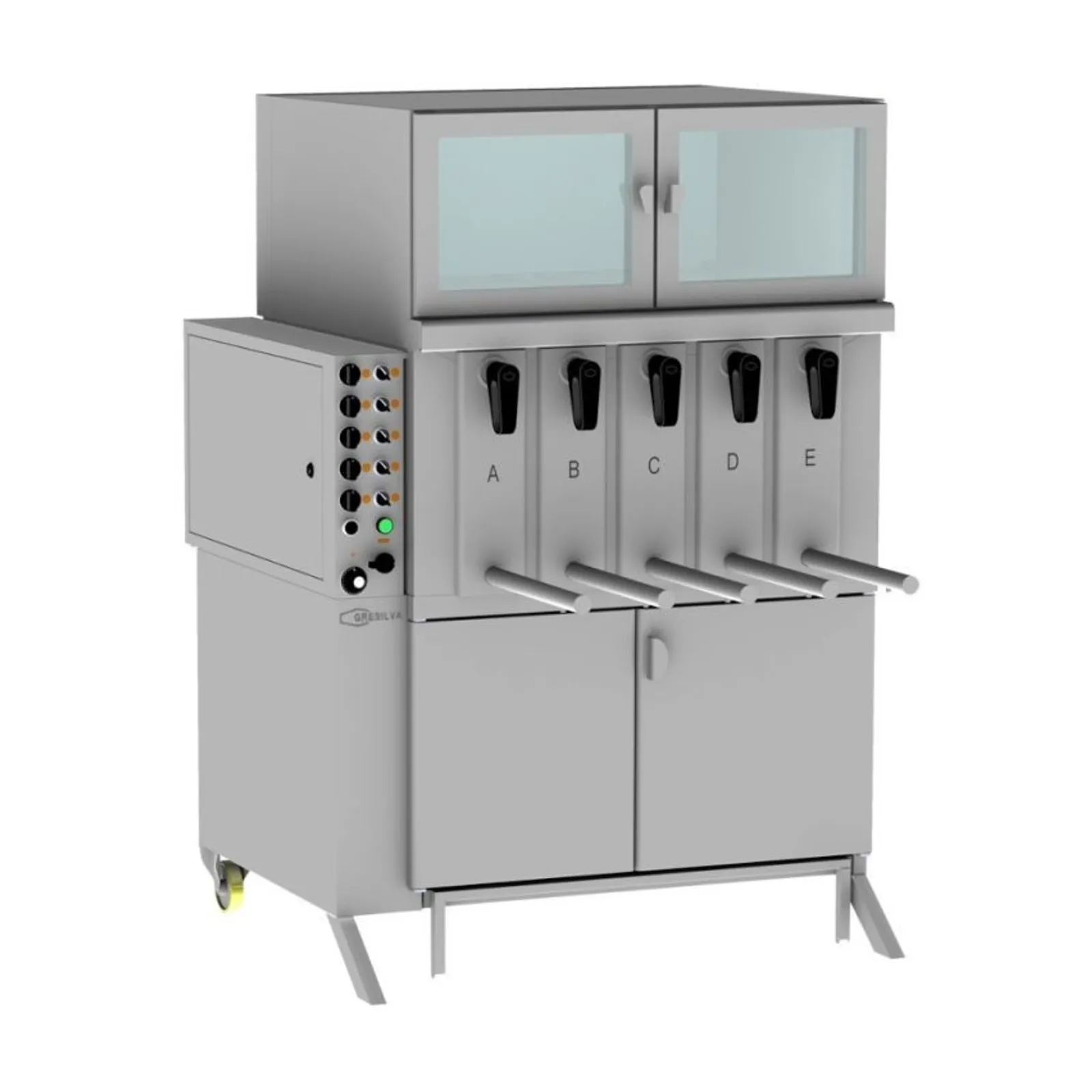 Gresilva GRE.V5.A10 - GV5 Electric 5 compartment Vertical Grilling Station 230kg