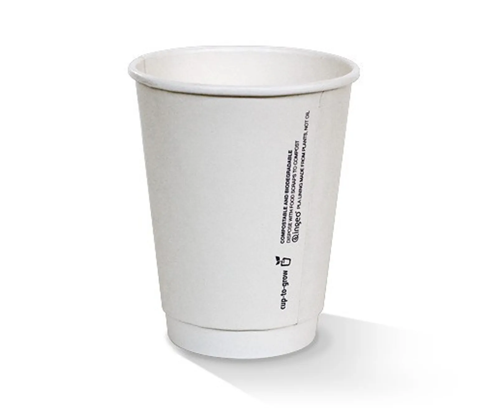 Pac Trading PPC12D 12oz PLA Coated DW Cup/Plain 90 x 58 x 110mm CARTON