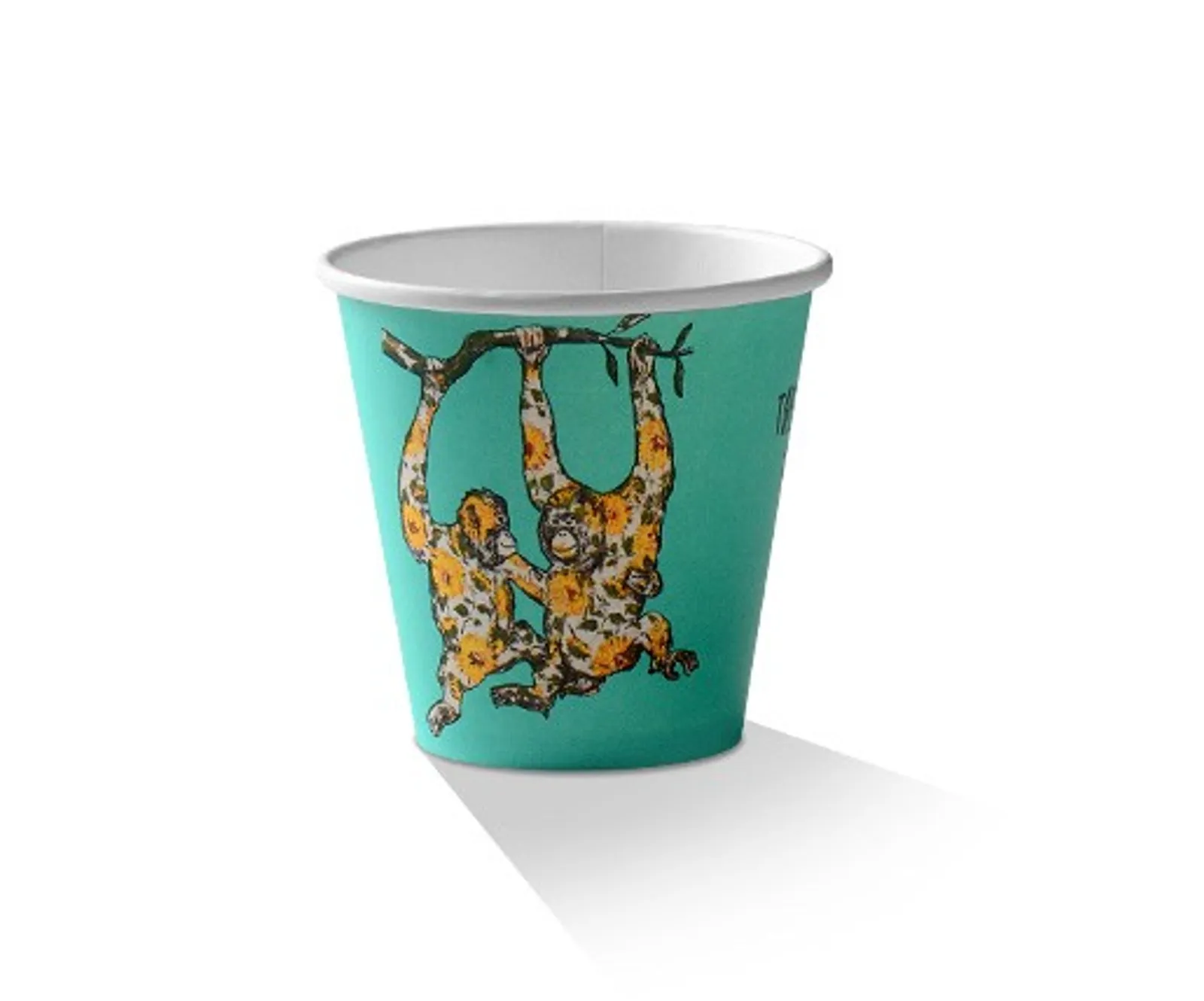 Pac Trading WPC8S90 8oz PLA Coated SW Cup/Animal-Print 90 x 57 x 85mm CARTON