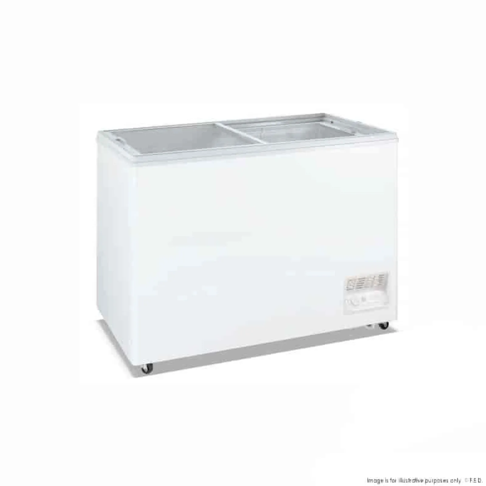 Thermaster WD-200F - Heavy Duty Chest Freezer with Glass Sliding Lids - Clearance
