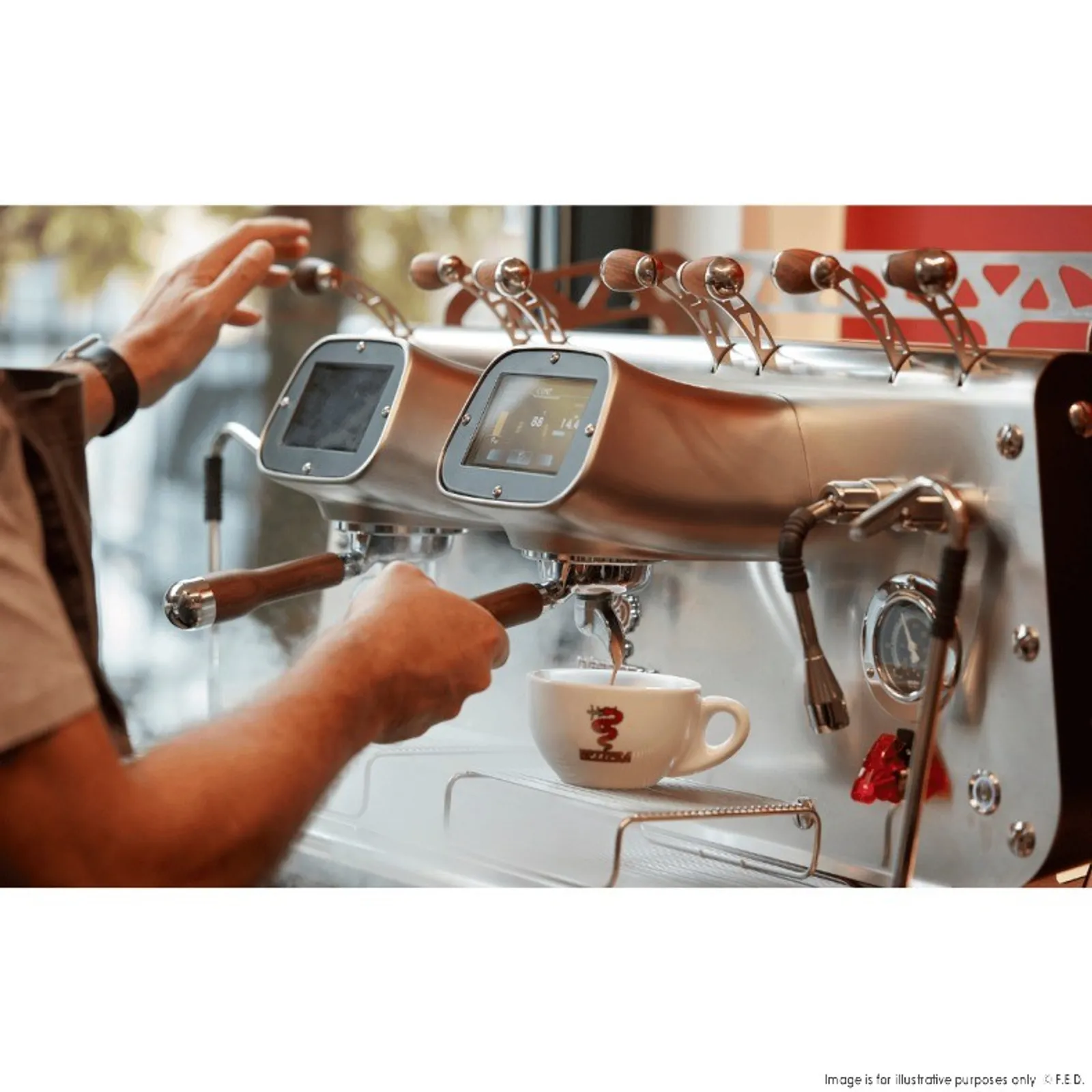 Bezzera BZVICTORIA2B - VICTORIA Black 2-Group Professional Espresso Machine